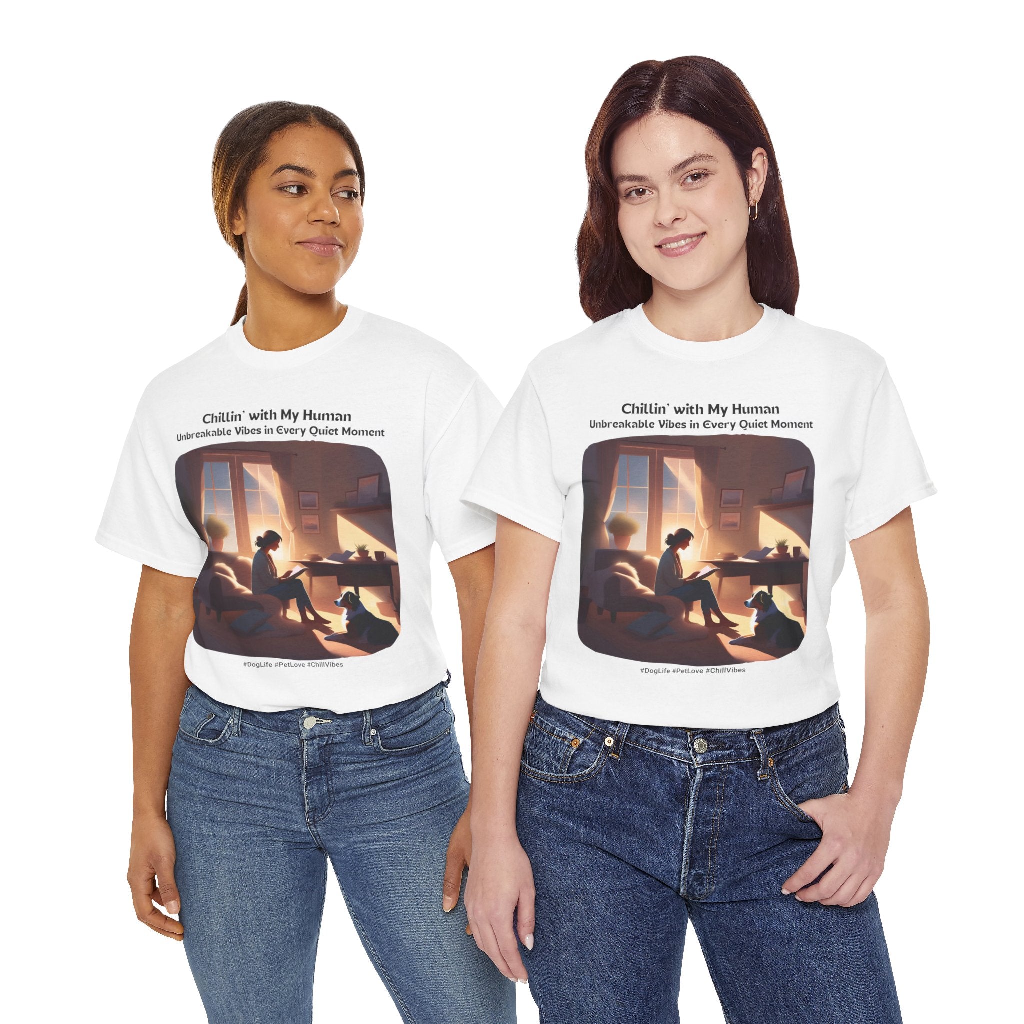 Women’s “Quiet Moments” Australian Shepherd T‑Shirt – Calm Companion Mom Gift