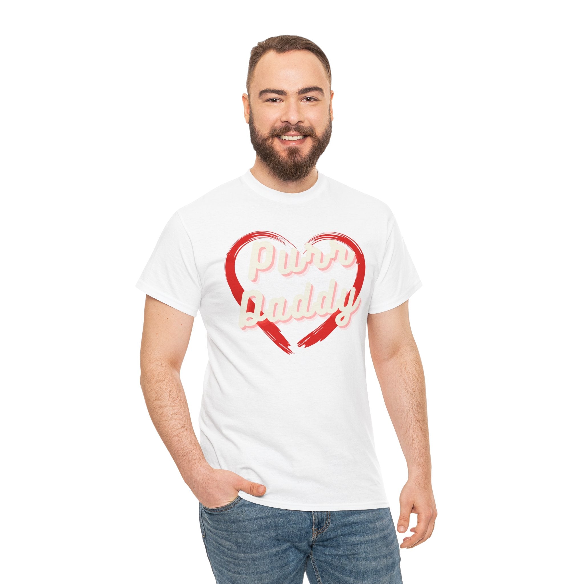 Men’s “Purr Daddy Pride” T-Shirt – Cat Dad Love, Feline Lover Gift