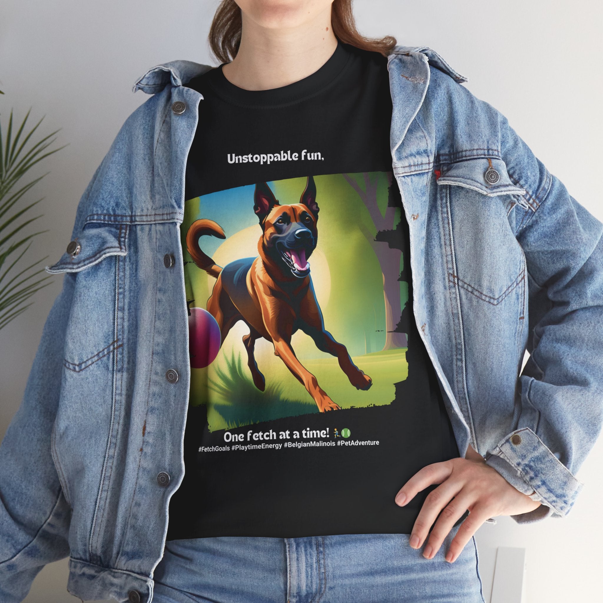Unisex “Unstoppable Fun” Belgian Malinois T‑Shirt – Playful Protection Gift