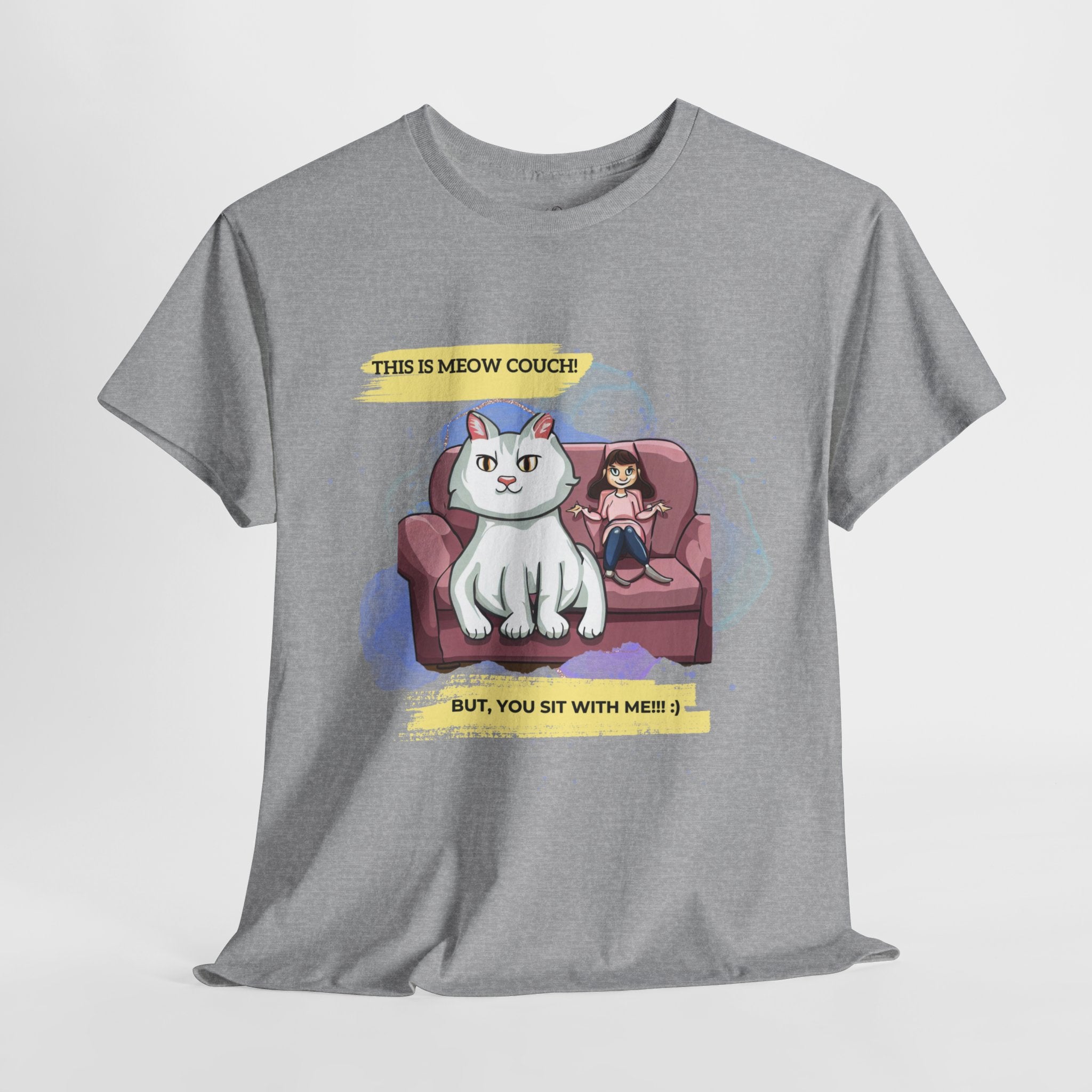 Unisex “Meow Couch” T-Shirt – Sofa King Kitty, Cat Lover Gift