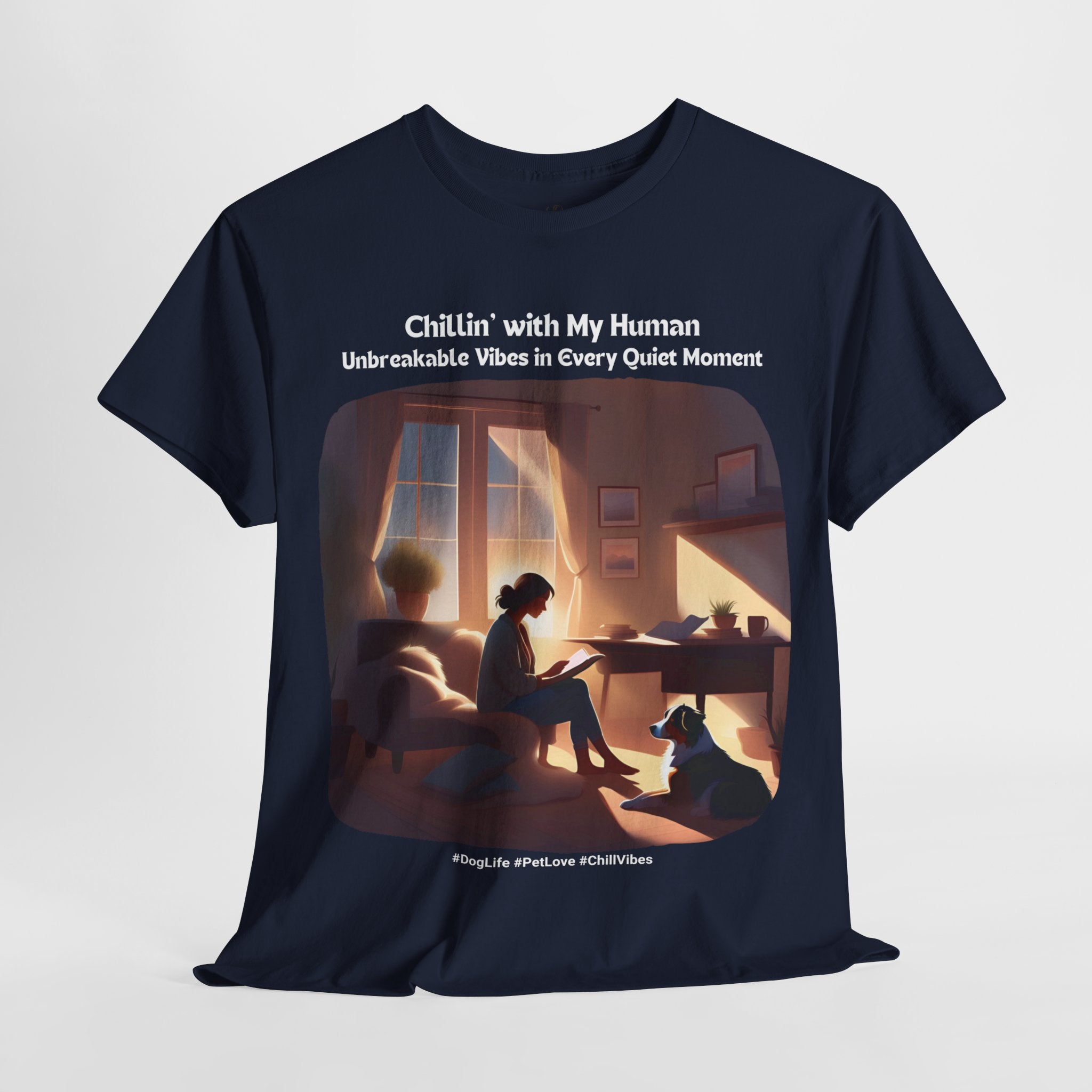 Women’s “Quiet Moments” Australian Shepherd T‑Shirt – Calm Companion Mom Gift