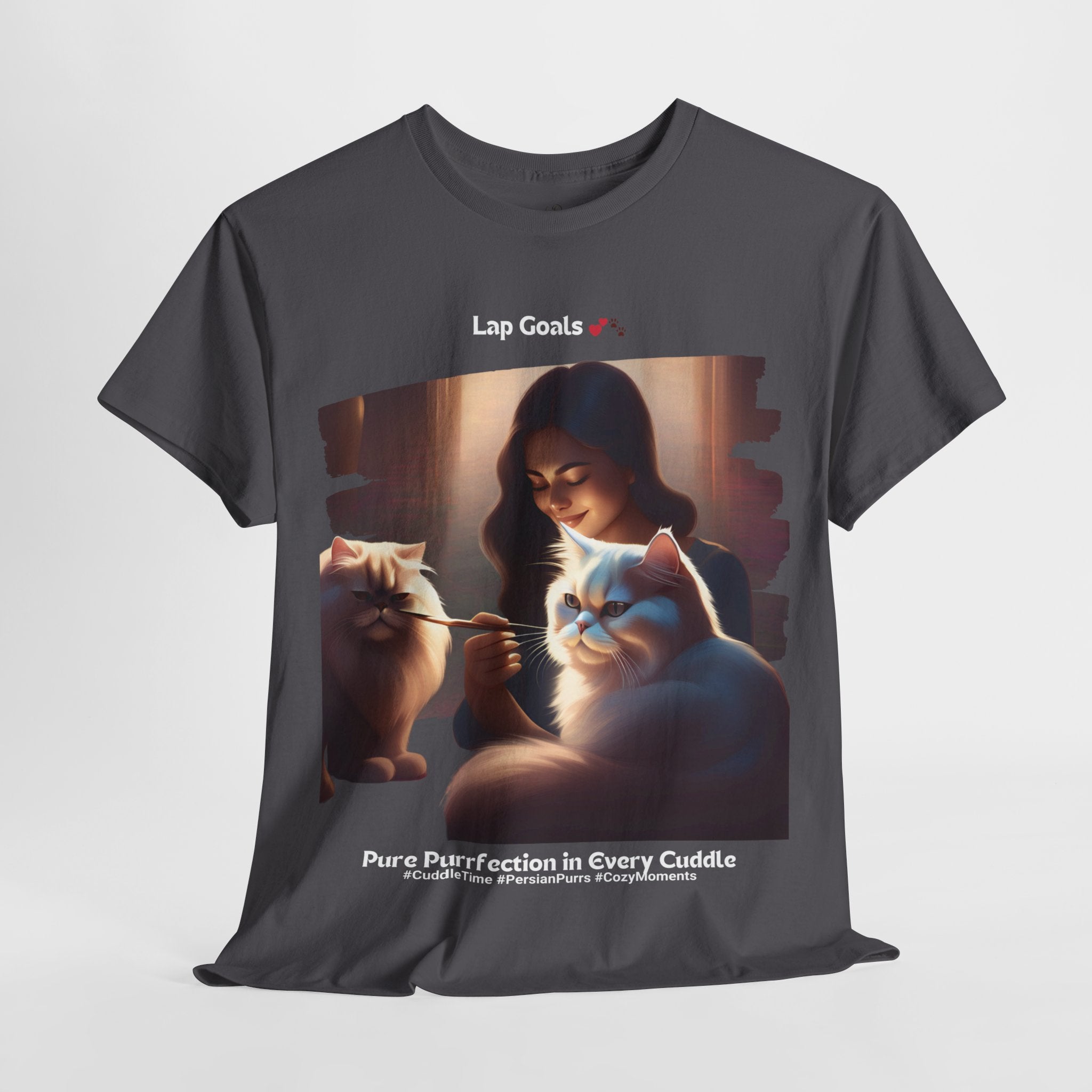 Women’s “Your Perfect Lap Companions: Persian Purrfection” T‑Shirt – Cozy Cat Mom Gift