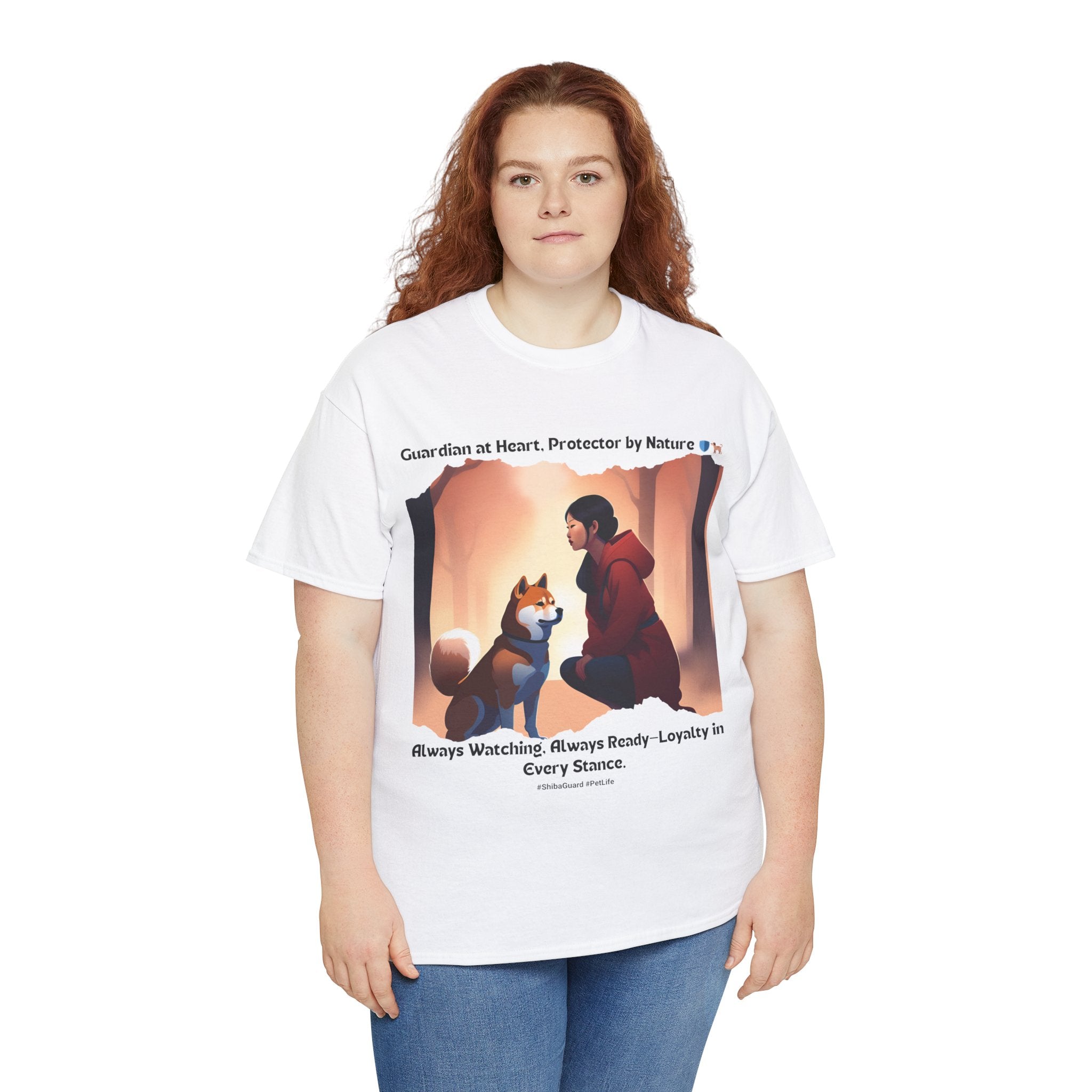 Women's - Guardian at Heart, Protector by Nature: Shiba Inu T-Shirt