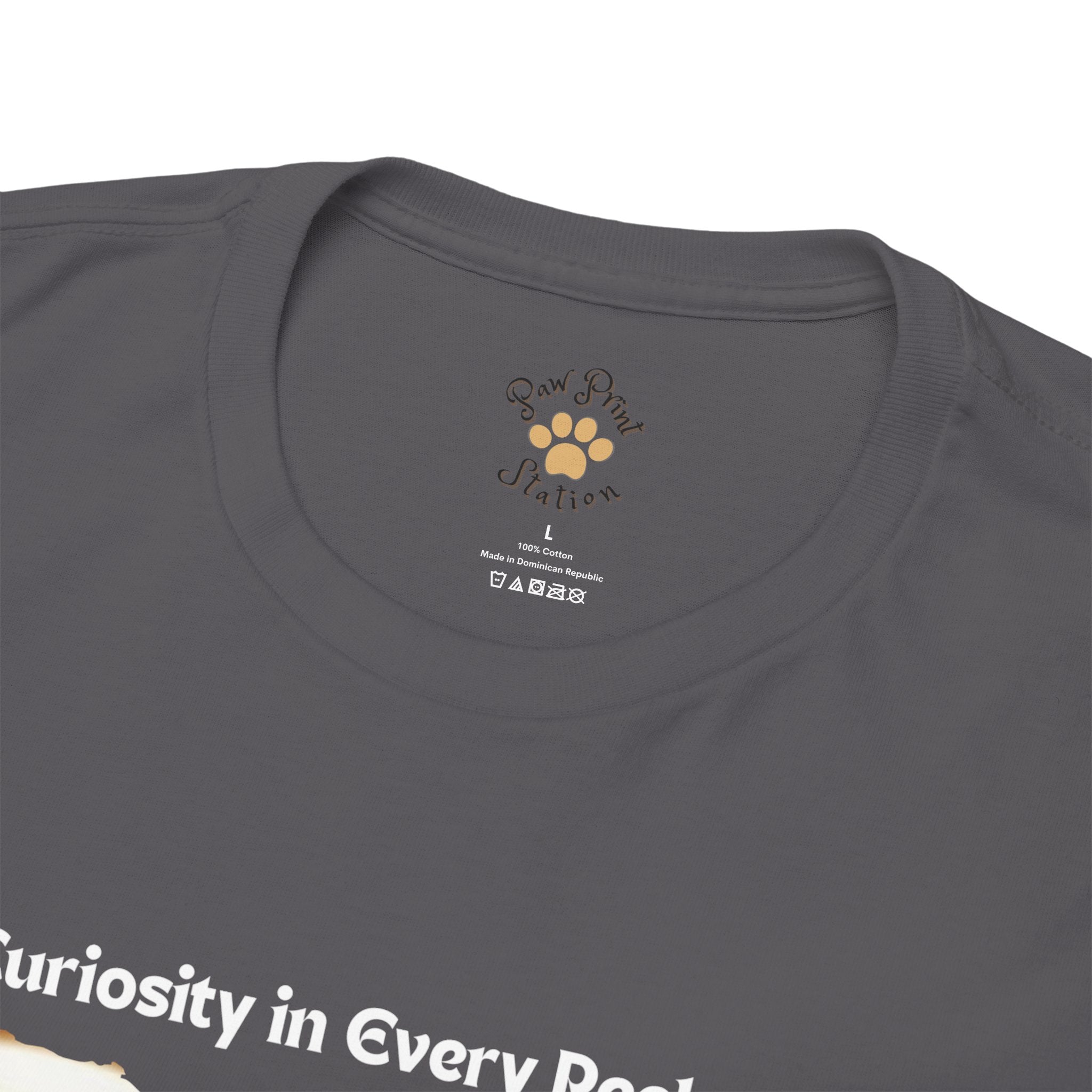 Unisex - Curiosity in Every Peek: Exotic Shorthair Adventure T-Shirt