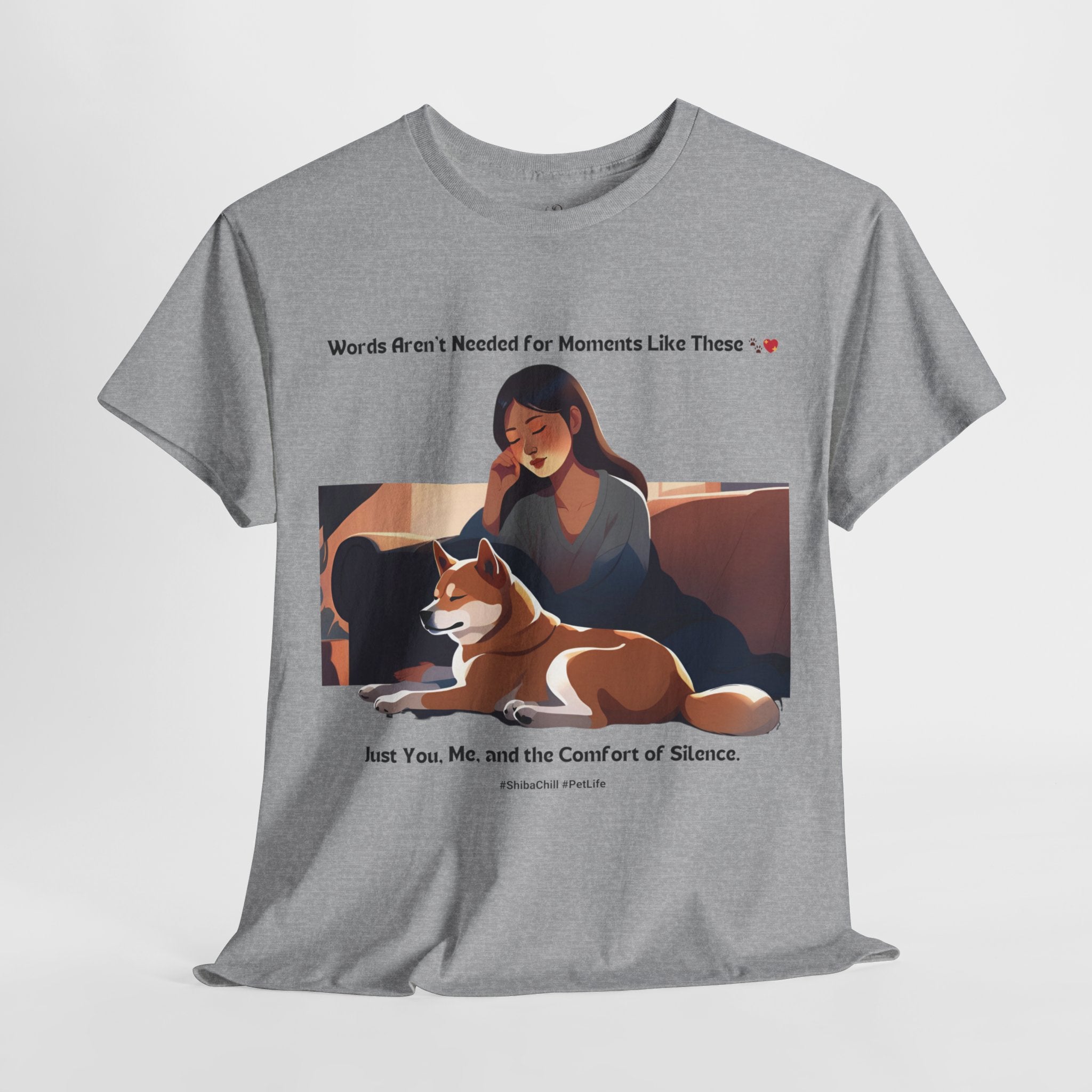 Women's - Words Aren't Needed: Shiba Inu Serenity T-Shirt