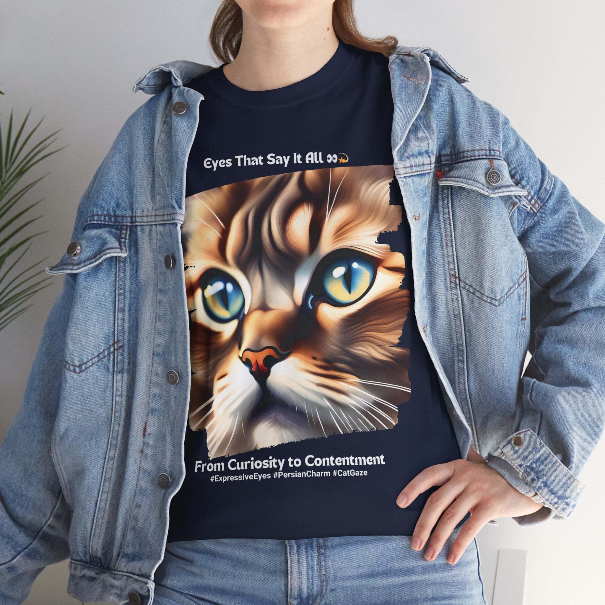 Unisex “Persian Purrfection: A Royal Companion” T‑Shirt – Regal Cat Gift
