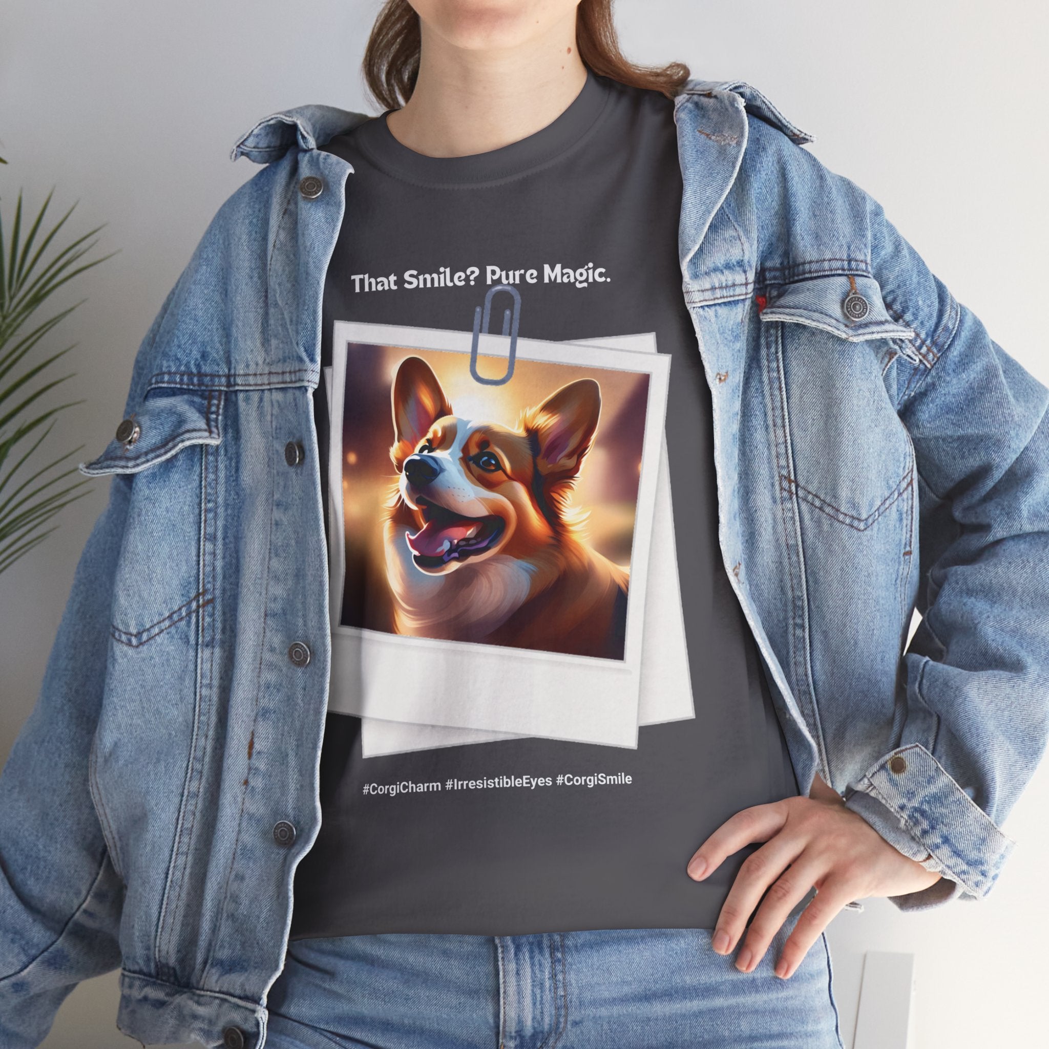 Unisex - IThat Smile? Pure Magic: Corgi Charm T-Shirt