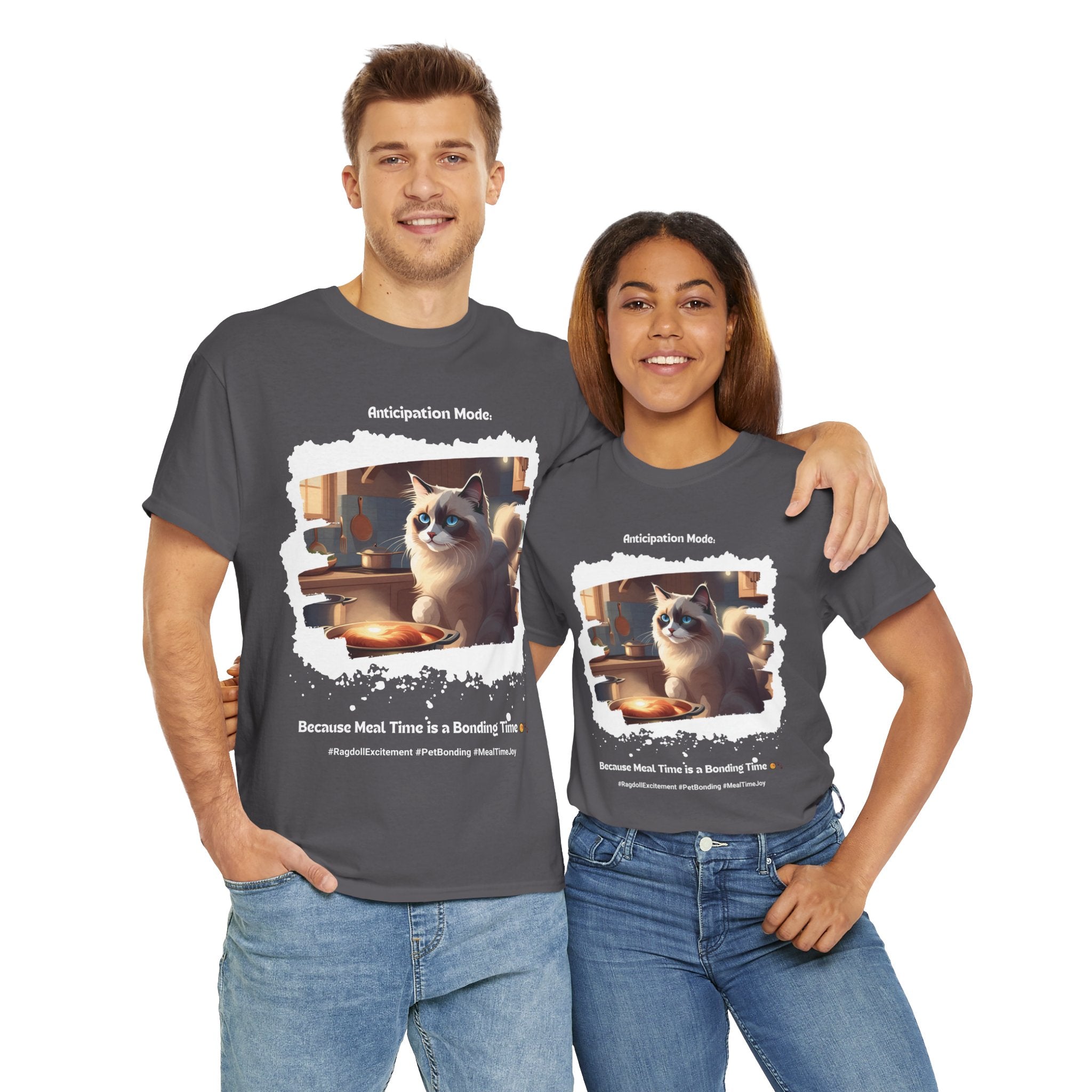 Unisex - Paw-sitively Excited Ragdoll T-Shirt