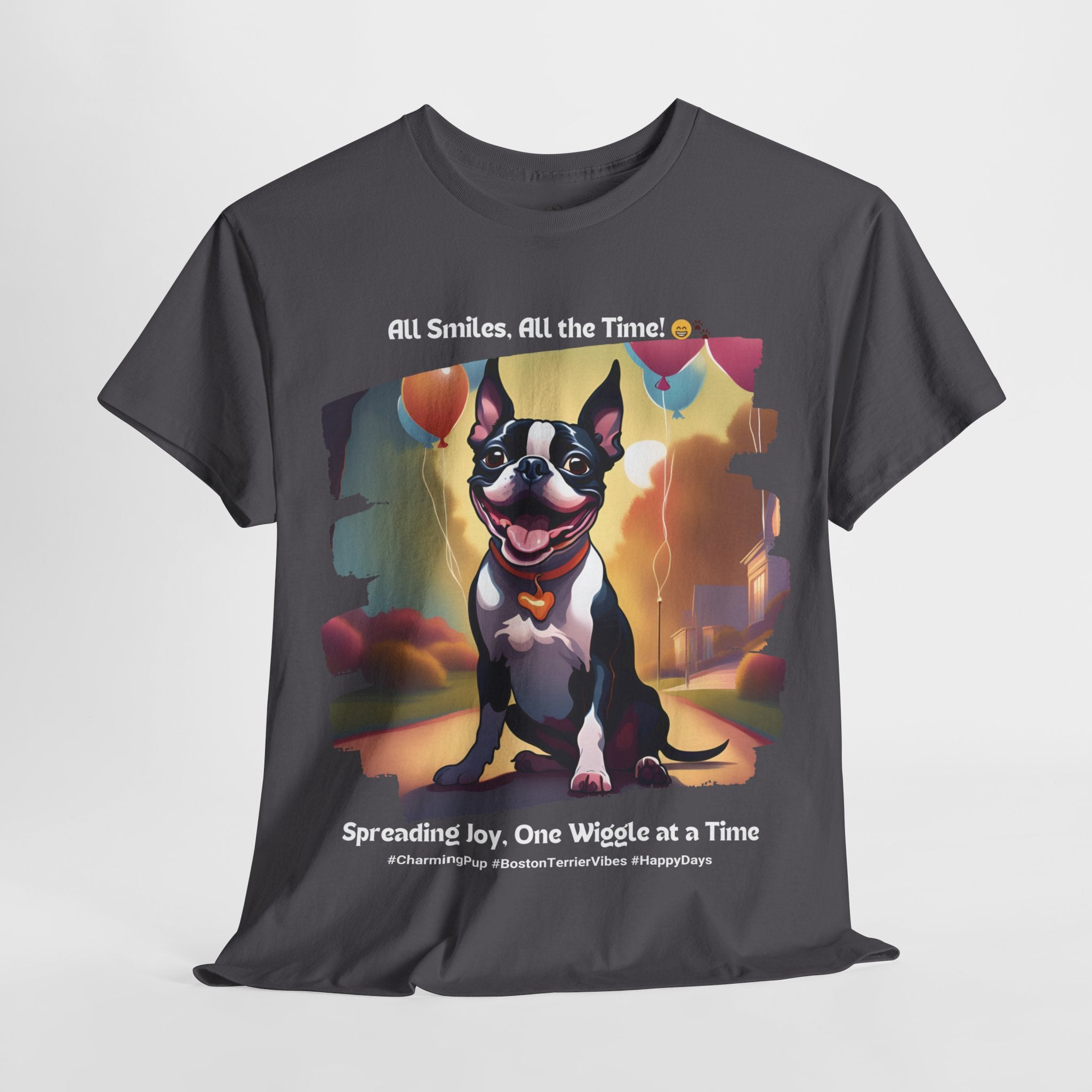 Unisex - Happy Days: Boston Terrier T-Shirt