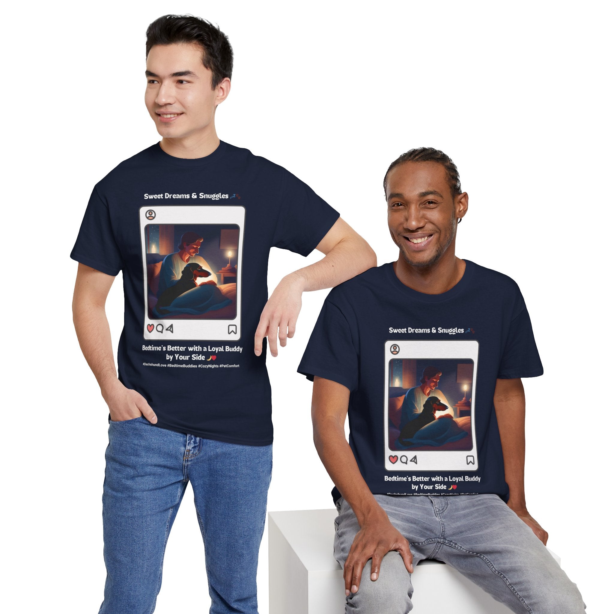 Men's - Sweet Dreams & Snuggles: Dachshund Love T-Shirt