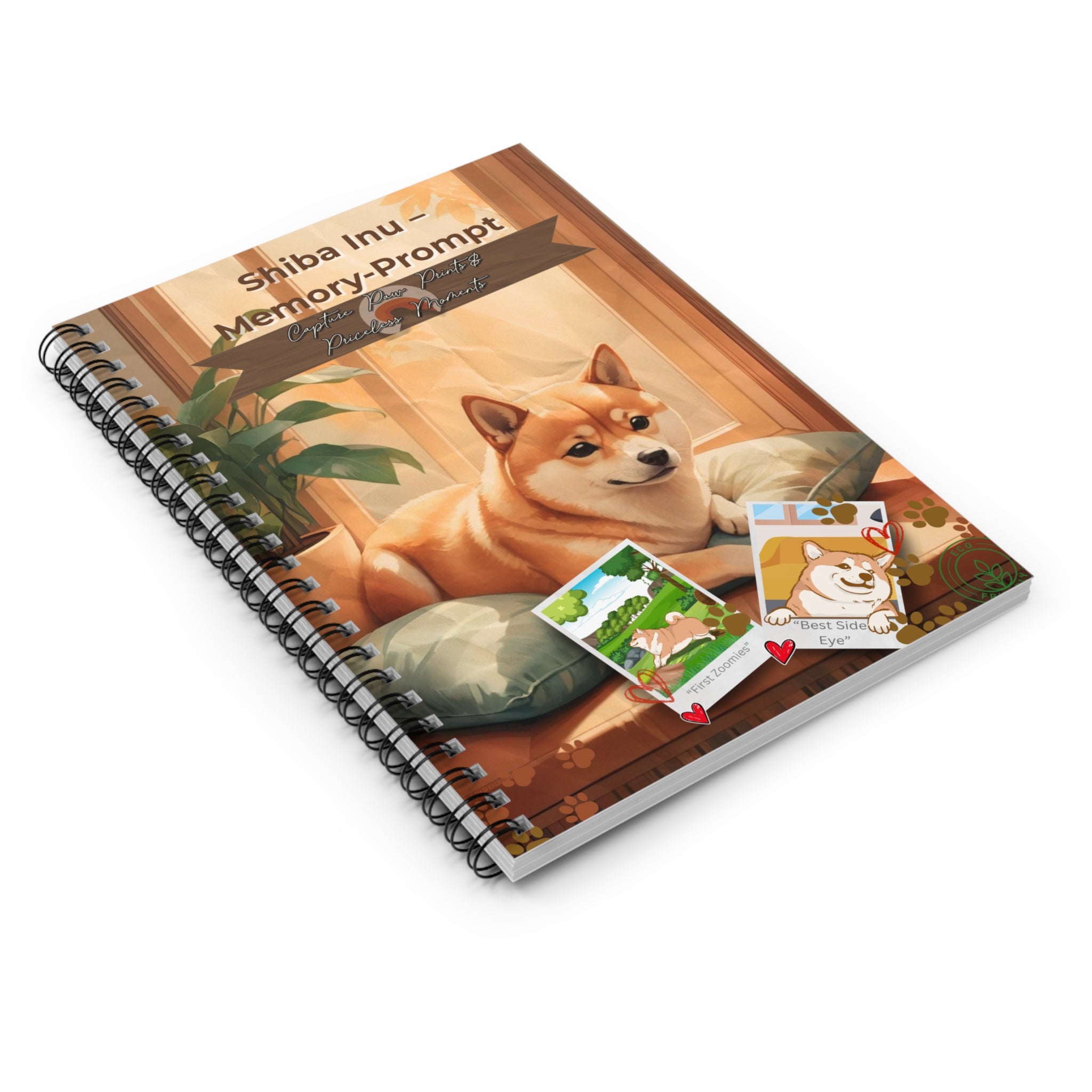 Shiba Inu Memory-Prompt Notebook - Perfect for Pet Lovers, Journaling, Gifts, Dog Lovers, Memory Keeping
