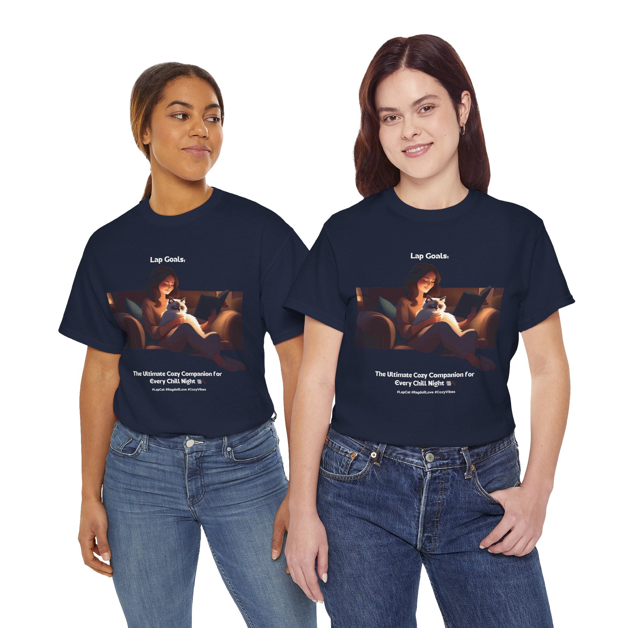 Women’s “The Ultimate Lap Cat” Ragdoll T‑Shirt – Lap Cat Mom Gift