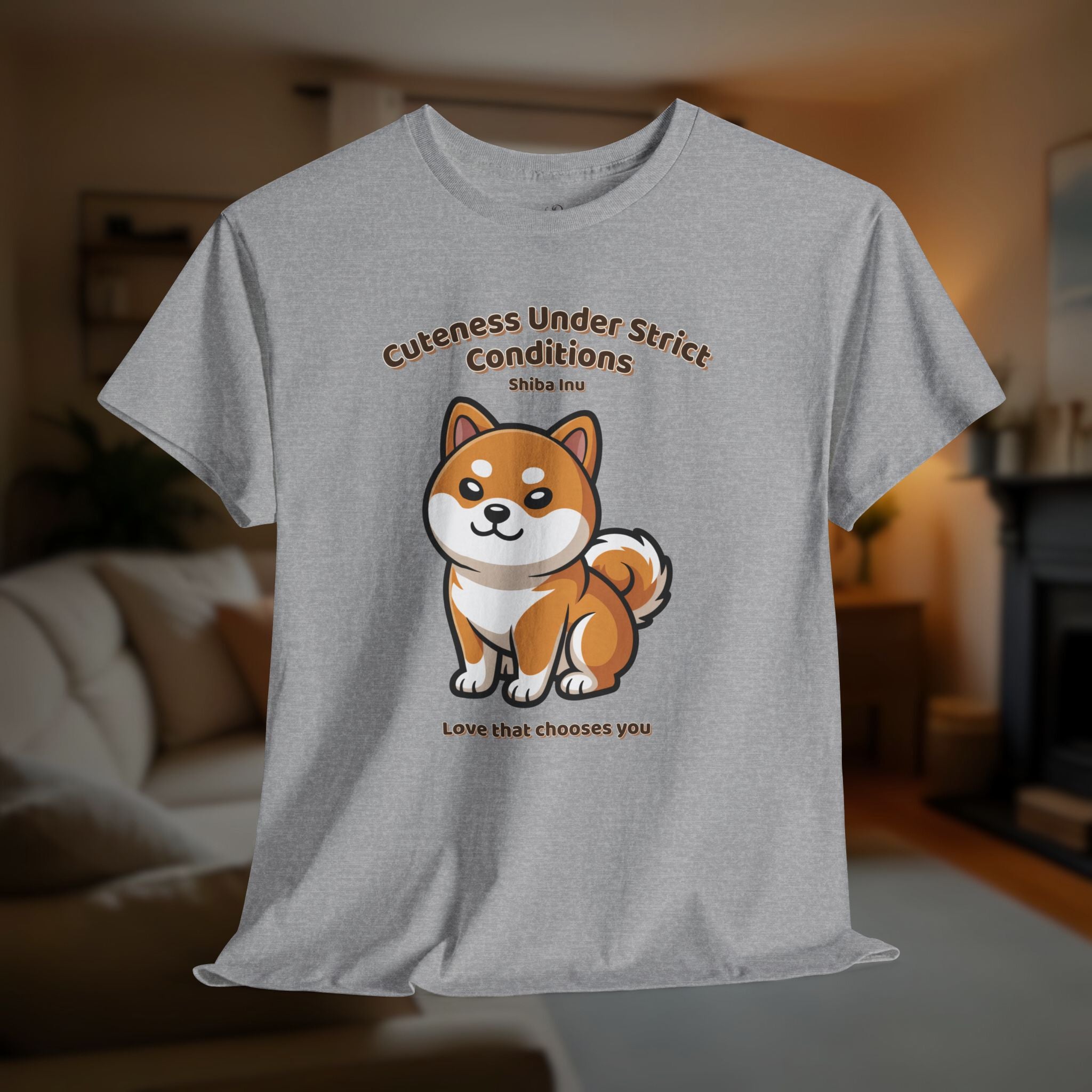 Unisex T-Shirt – Cuteness Under Strict Conditions: Shiba Inu Everyday Moments Edition