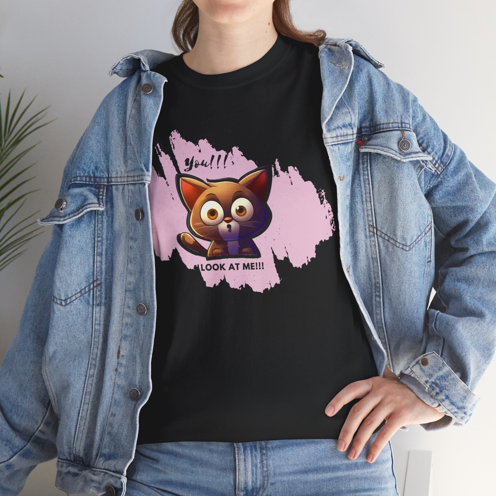 Unisex “Attention Seeker” Pet T-Shirt – Look-At-Me Furball, Animal Lover Gift