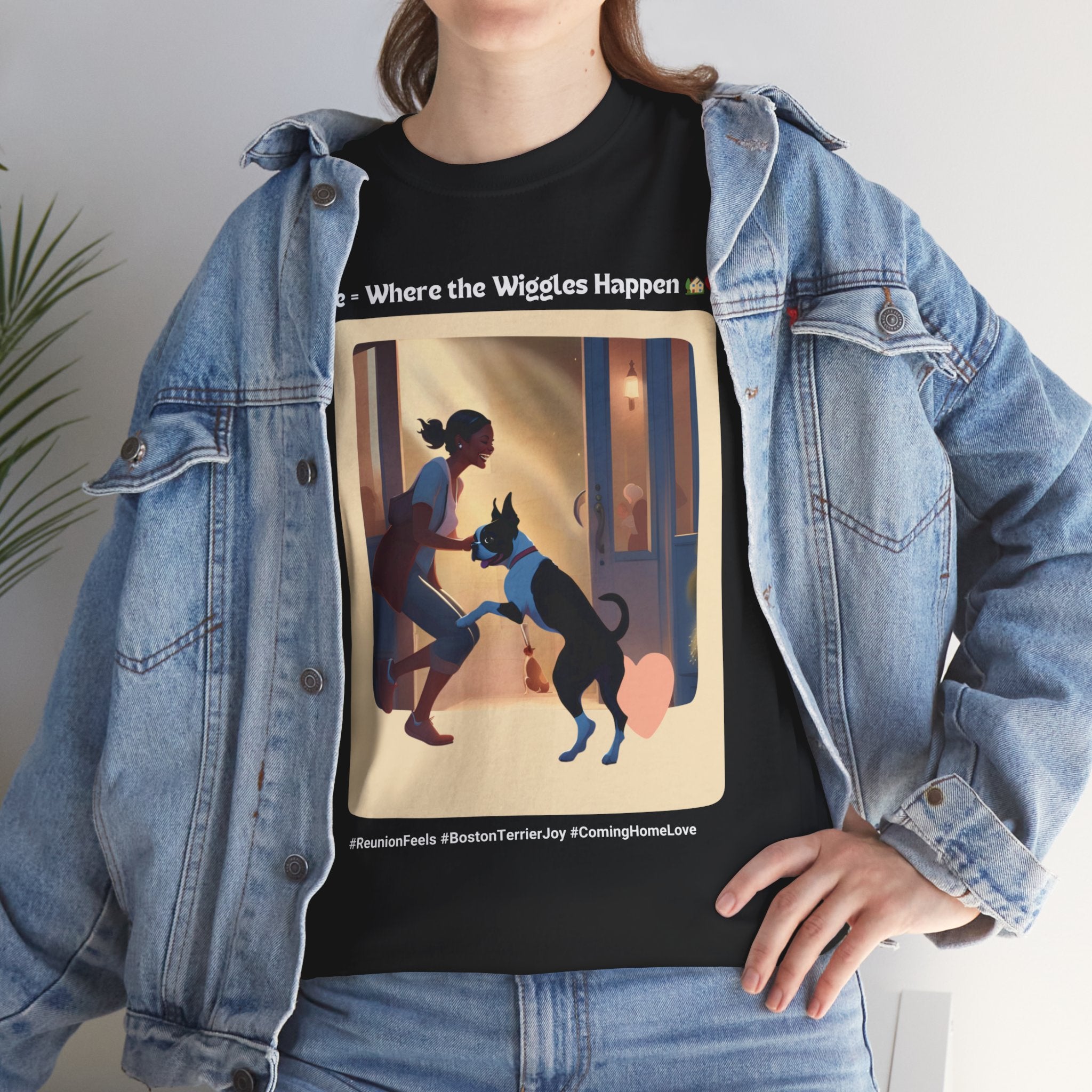 Women’s “Boundless Joy” Boston Terrier Reunion T‑Shirt – Joyful Reunion Mom Gift