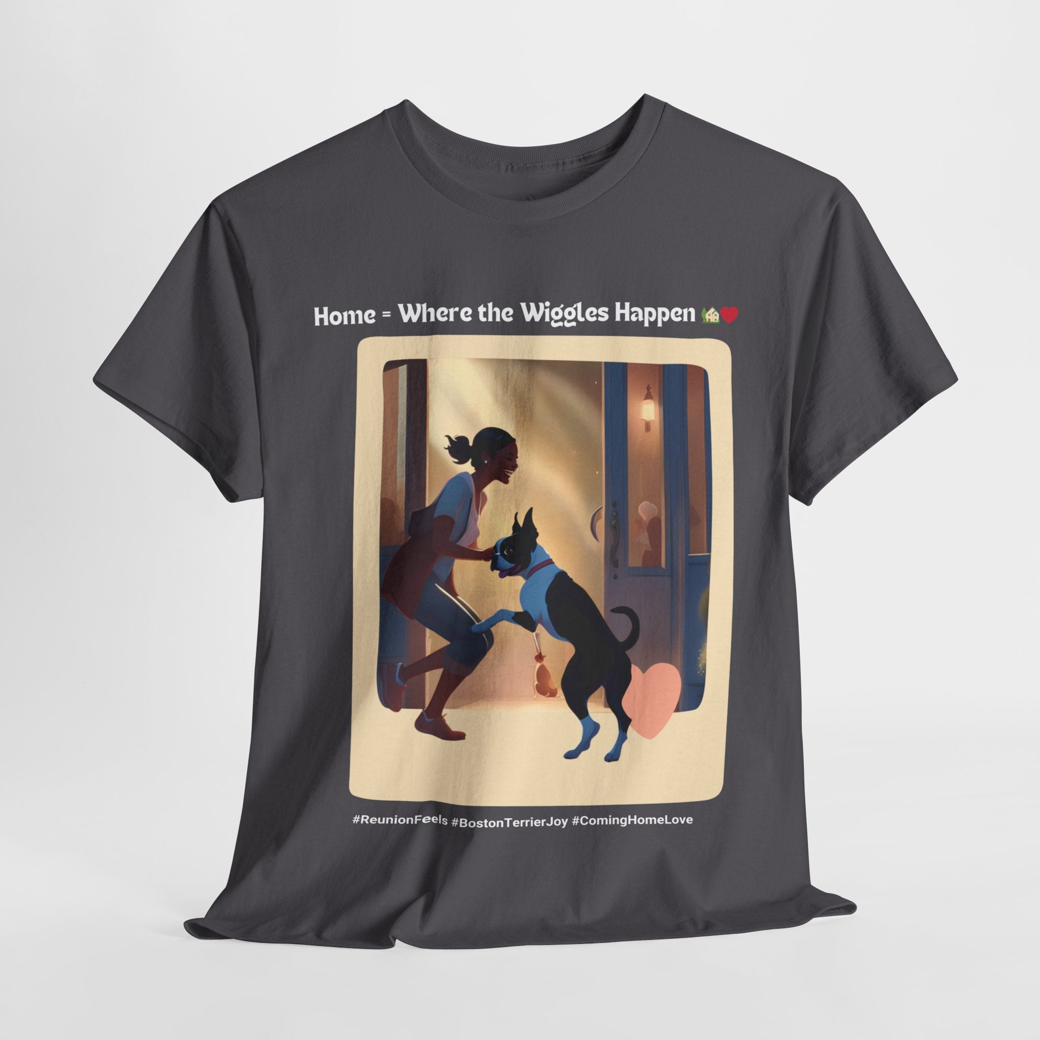 Women’s “Boundless Joy” Boston Terrier Reunion T‑Shirt – Joyful Reunion Mom Gift