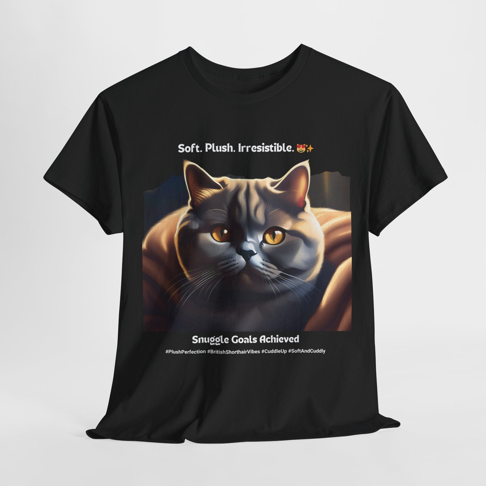 Unisex - Plush Perfection: British Shorthair Cuddles T-Shirt