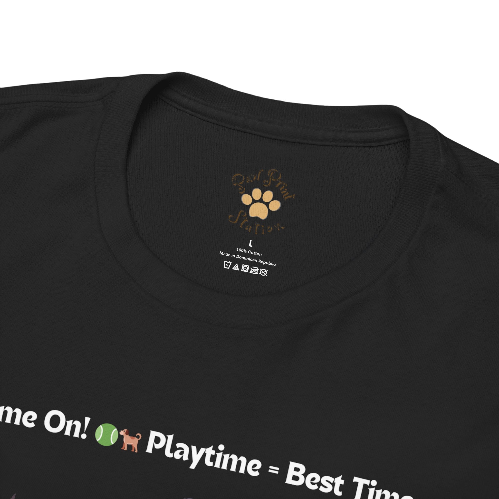 Unisex - Playtime = Best Time: Boston Terrier T-Shirt