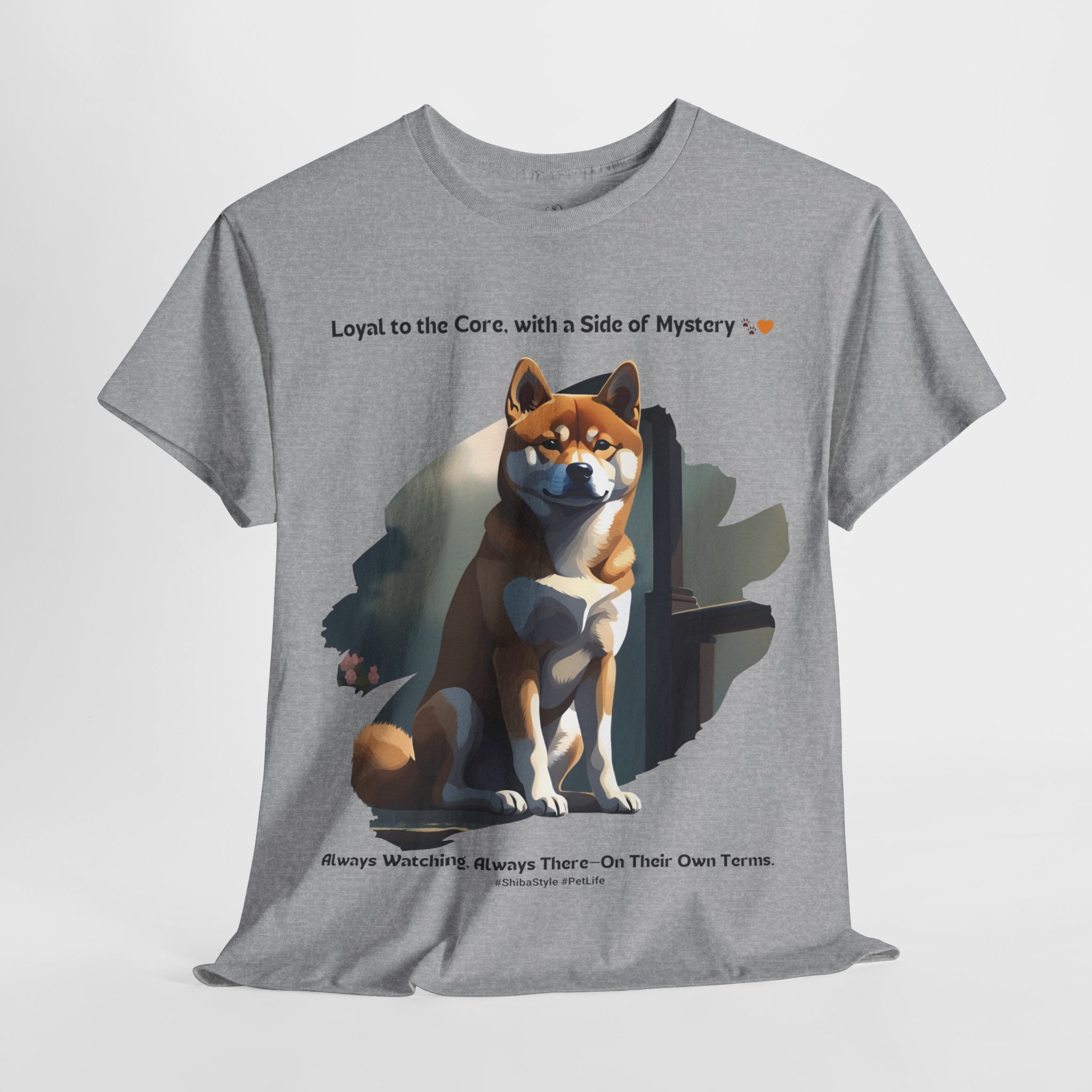 Unisex - Loyal to the Core, Mysterious to the End: Shiba Inu T-Shirt