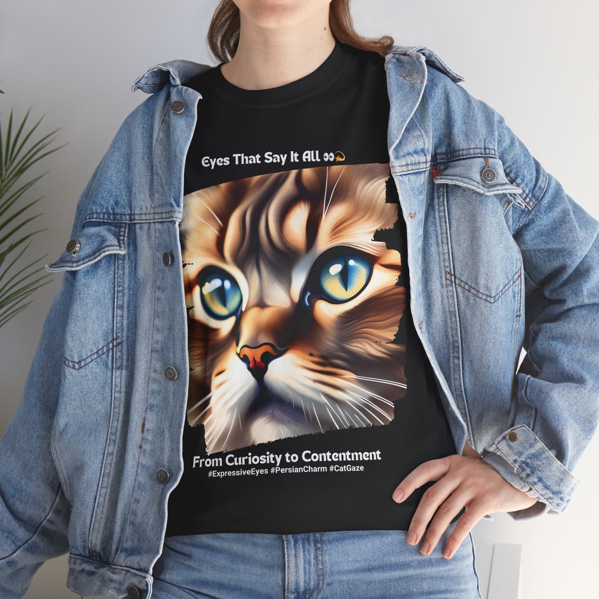 Unisex “Persian Purrfection: A Royal Companion” T‑Shirt – Regal Cat Gift