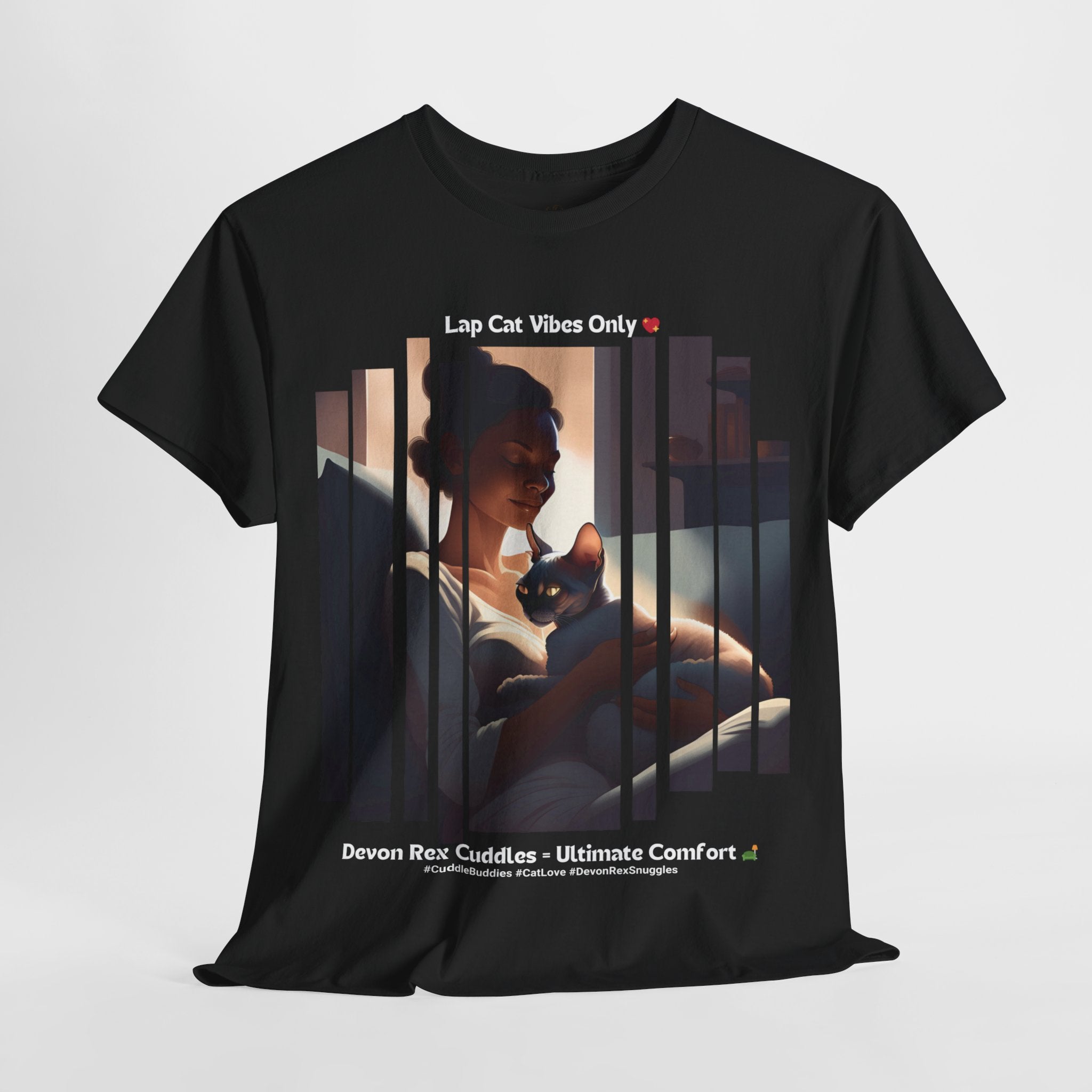 Women’s “The Ultimate Lap Cat” Devon Rex T‑Shirt – Cozy Feline Mom Gift