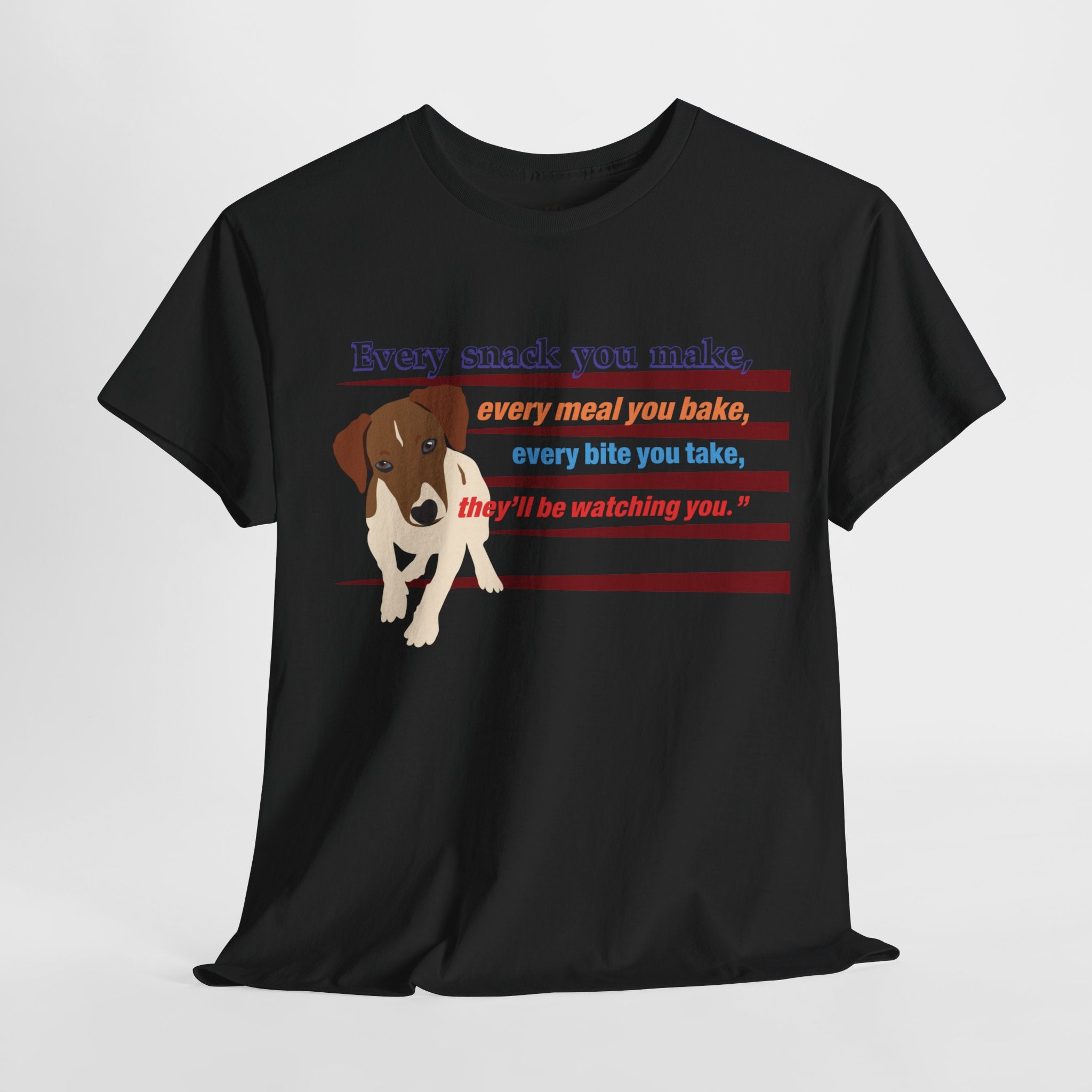 Unisex “Snack Thief” Dog T‑Shirt – Mischievous Pup Gift