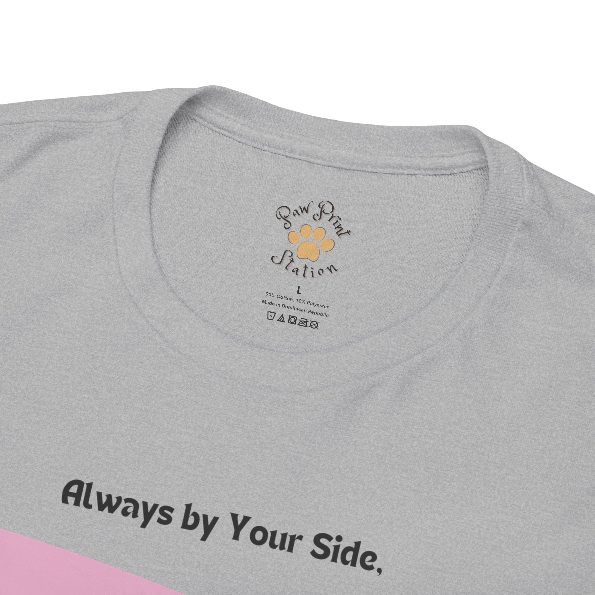 Men’s “Always by Your Side” Maine Coon T-Shirt – Loyal Fluffy Friend, Cat Dad Gift
