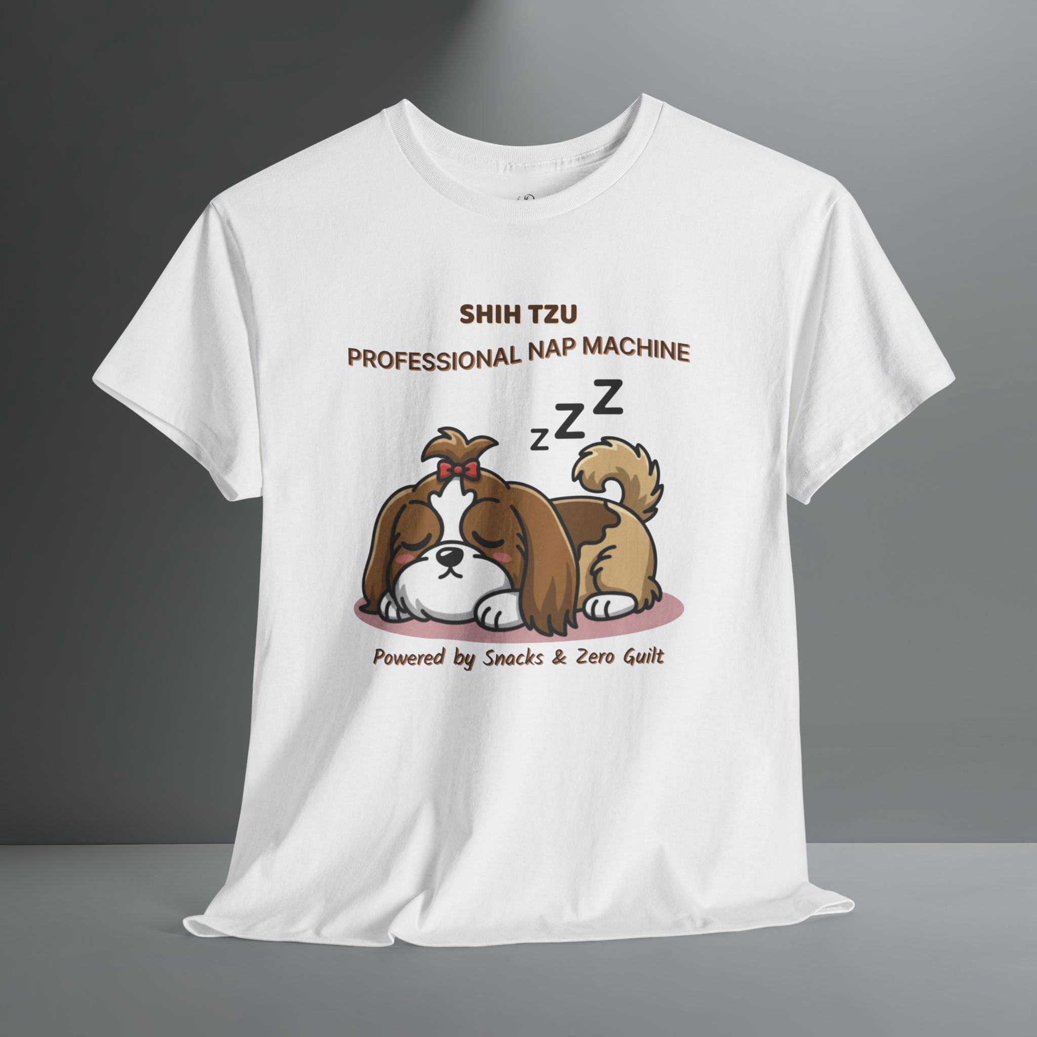Unisex T-Shirt – Professional Nap Machine: Shih Tzu Everyday Moments Edition