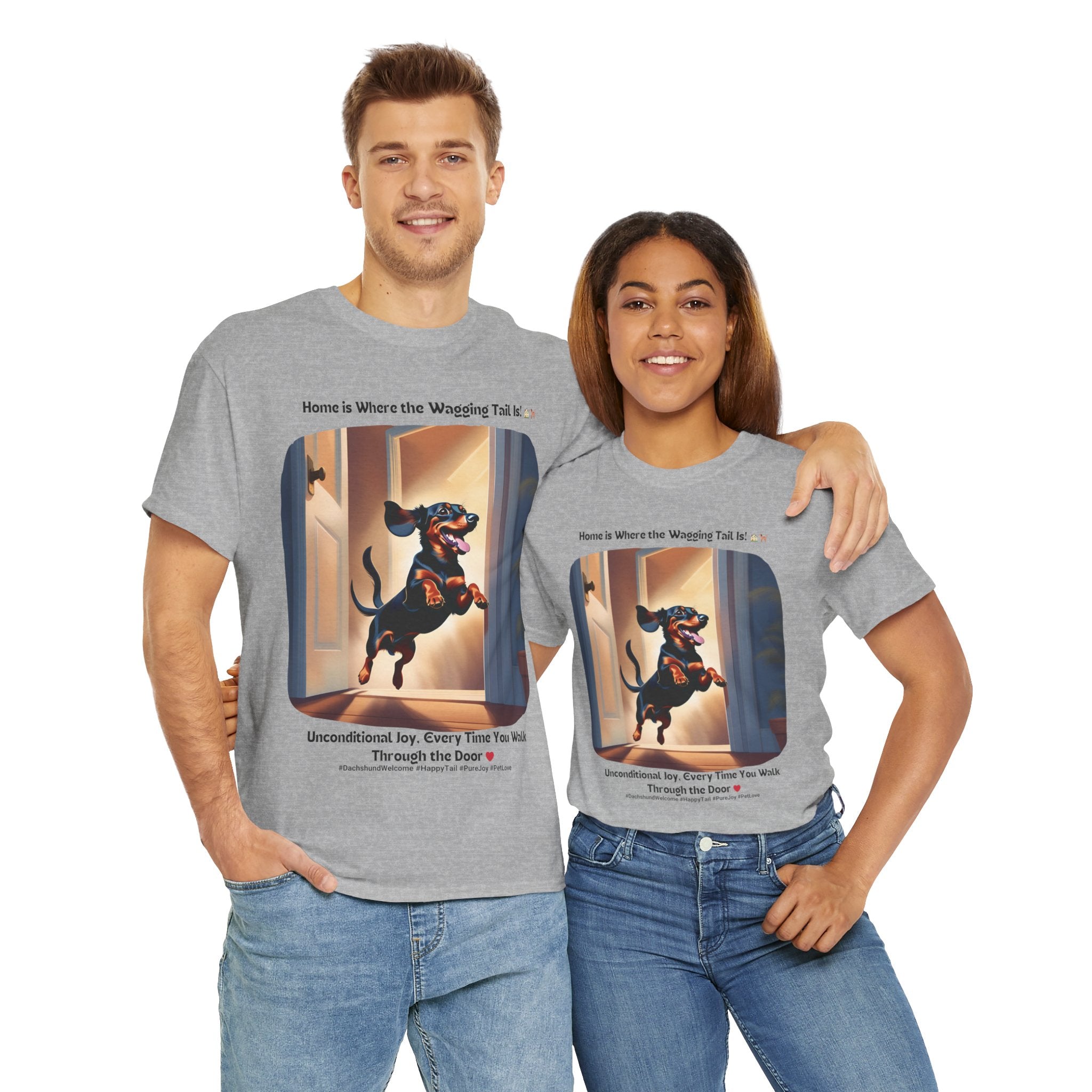 Unisex - Tail-Wagging Welcome: Dachshund Joy T-Shirt