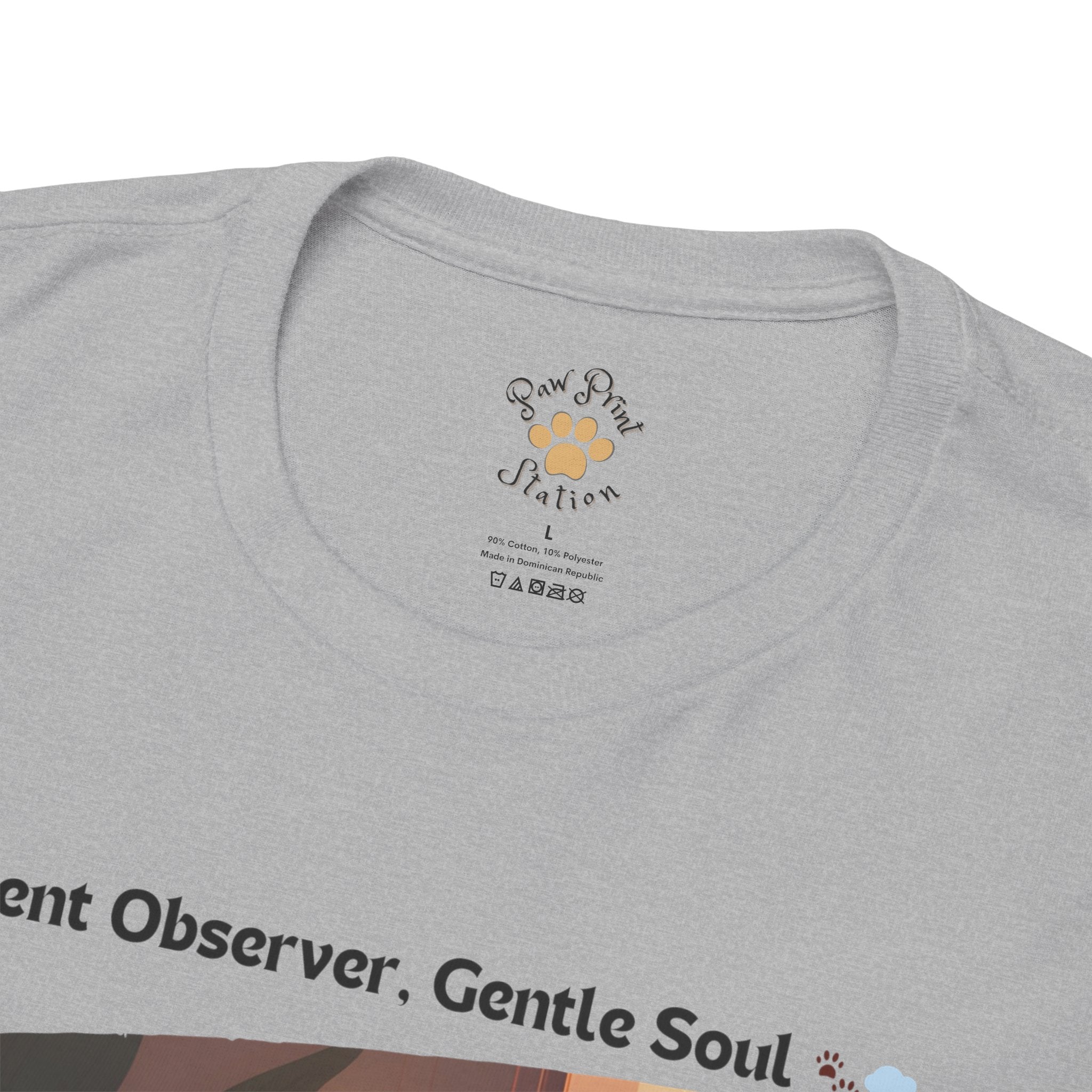 Unisex “Peaceful Observer” Exotic Shorthair T-Shirt – Zen Kitty Calm, Cat Lover Gift