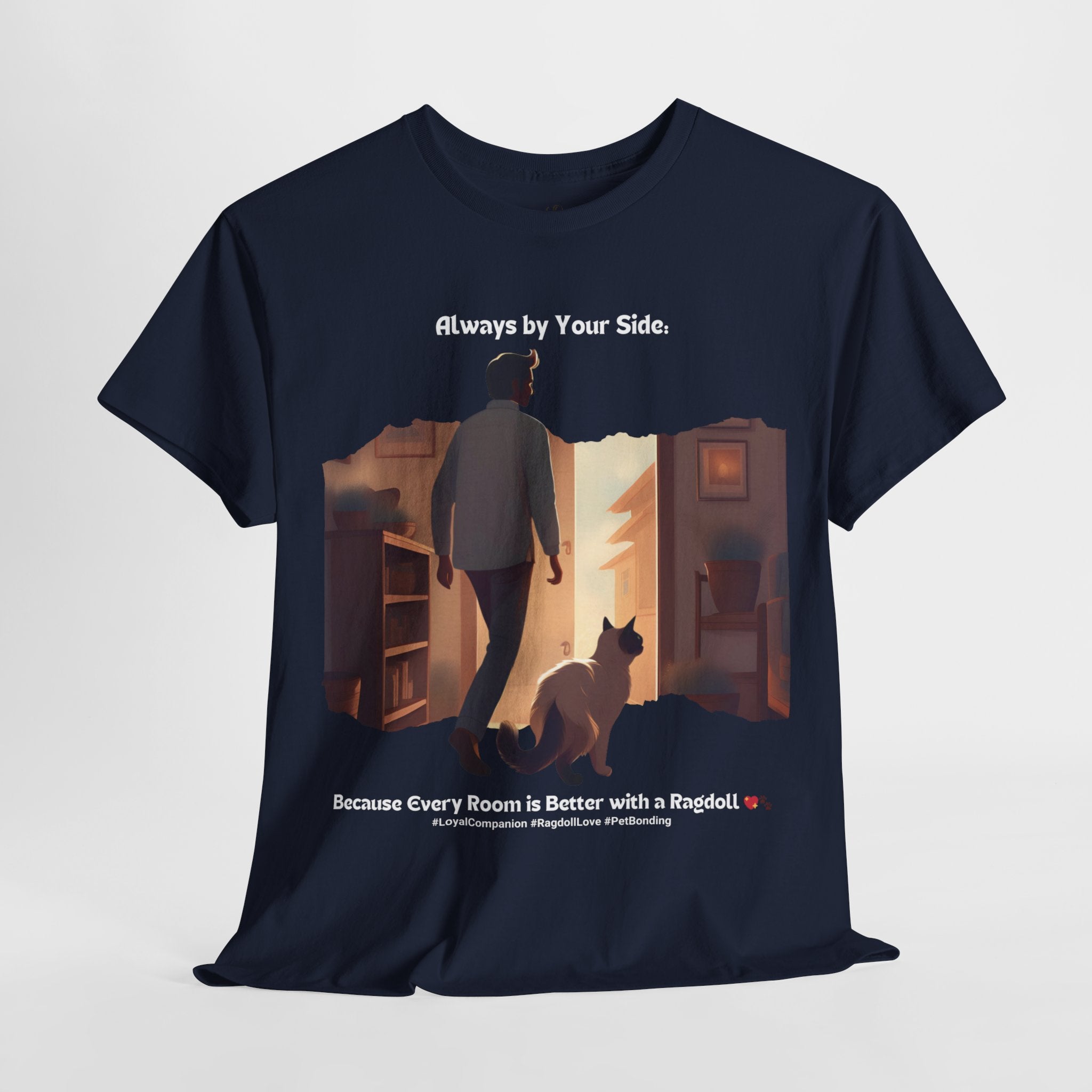Men's - Always by Your Side: Ragdoll Love T-Shirt