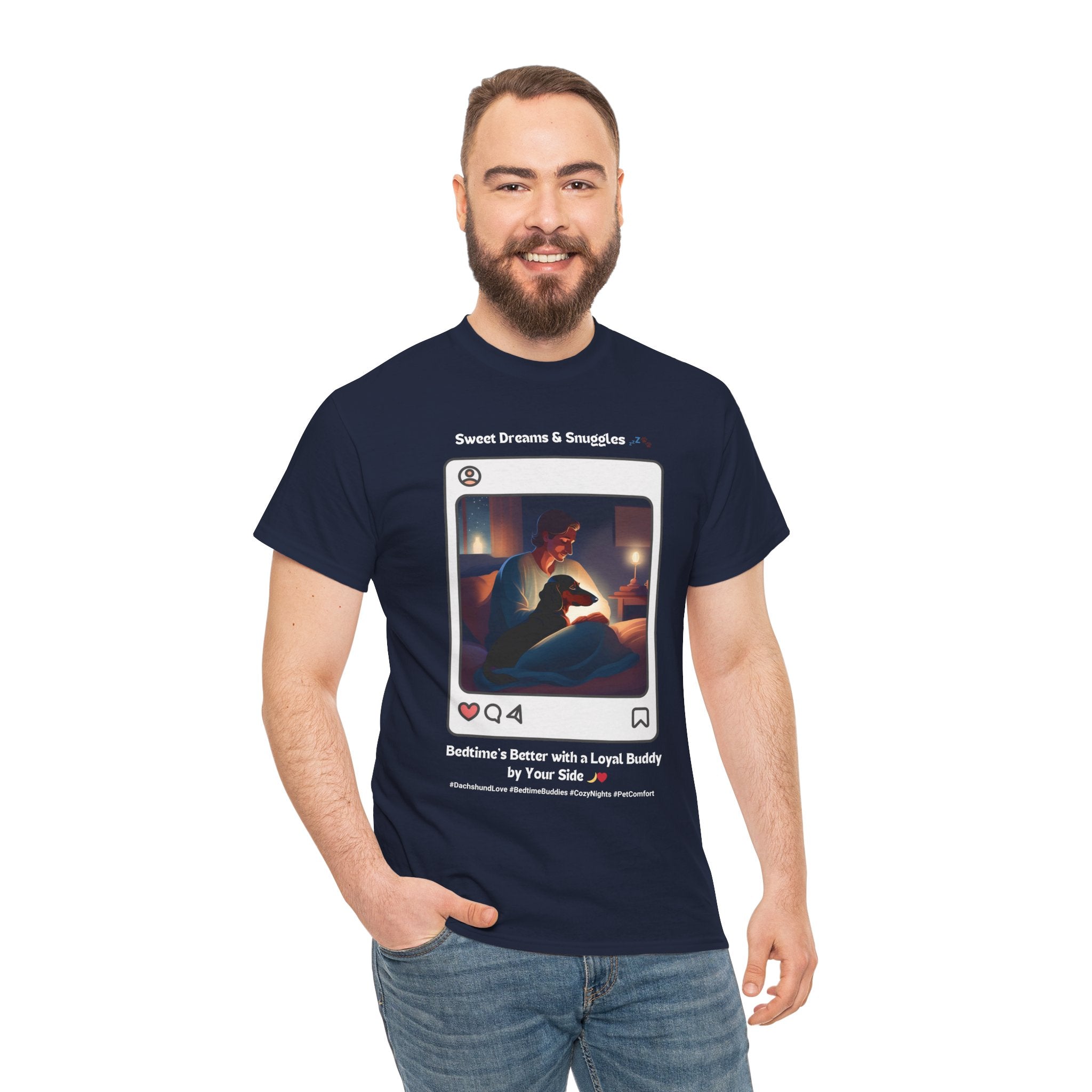 Men's - Sweet Dreams & Snuggles: Dachshund Love T-Shirt