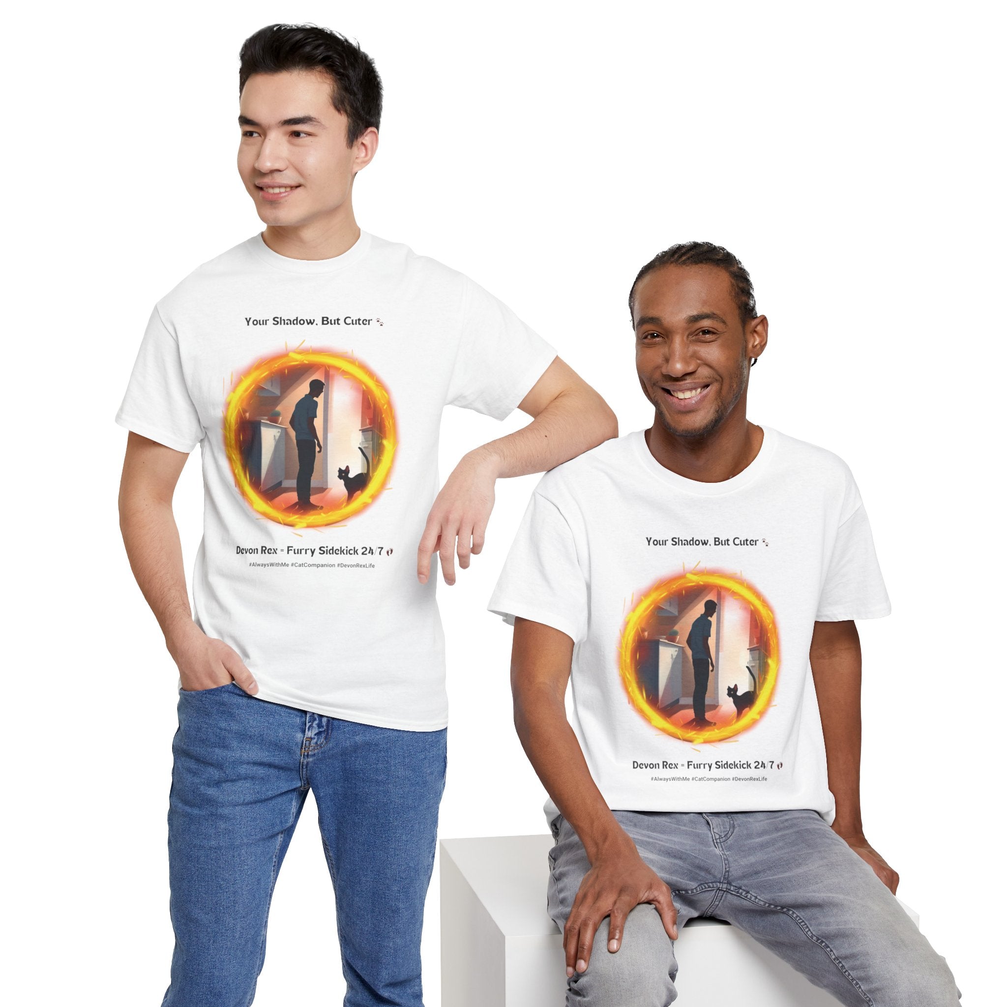 Men's - Devon Rex: Your Shadow, But Cuter T-Shirt