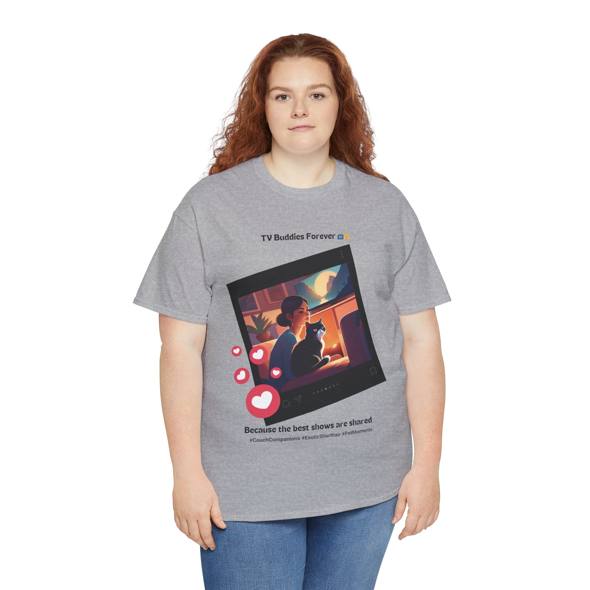 Women's - TV Buddies Forever: Exotic Shorthair Love T-Shirt