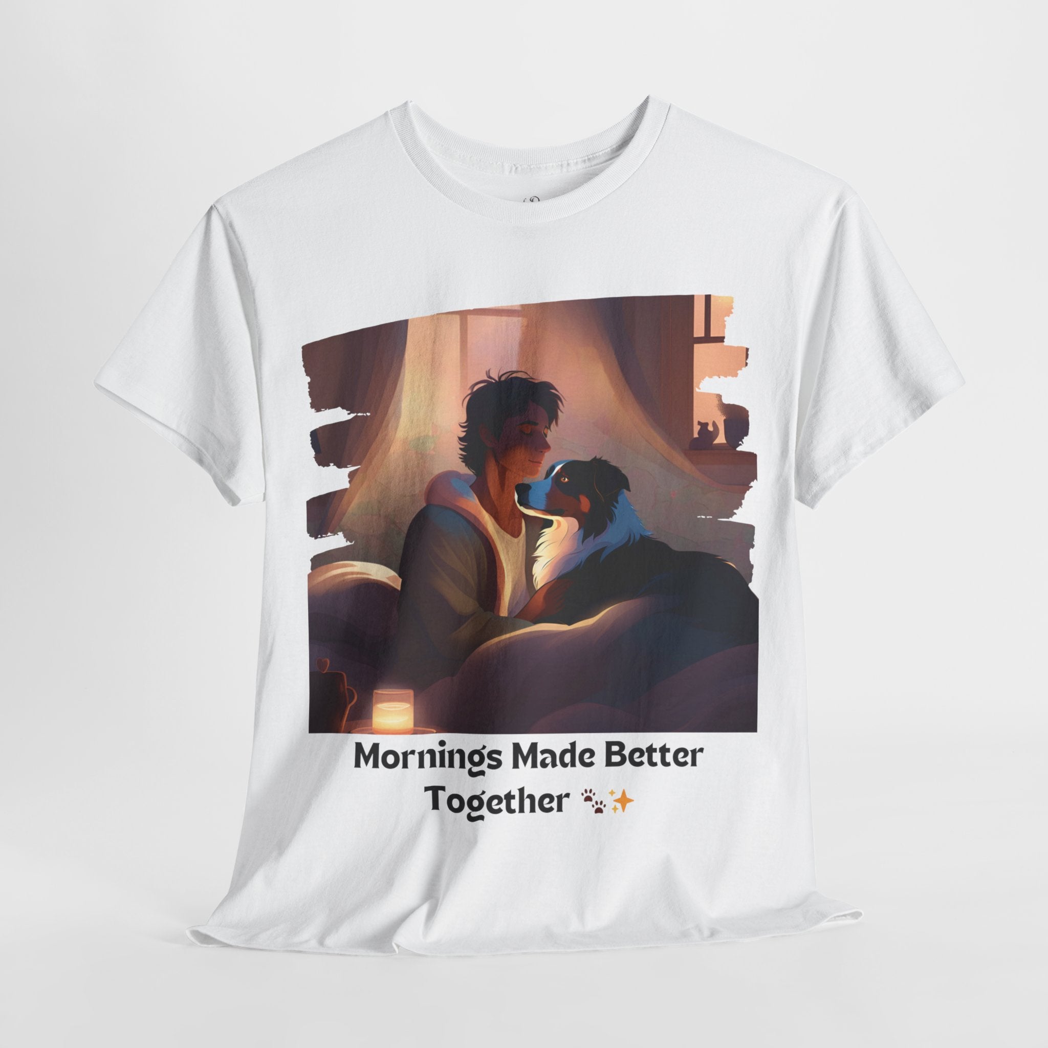Men’s “Mornings Made Better with My Aussie” T‑Shirt – Morning Pup Dad Gift