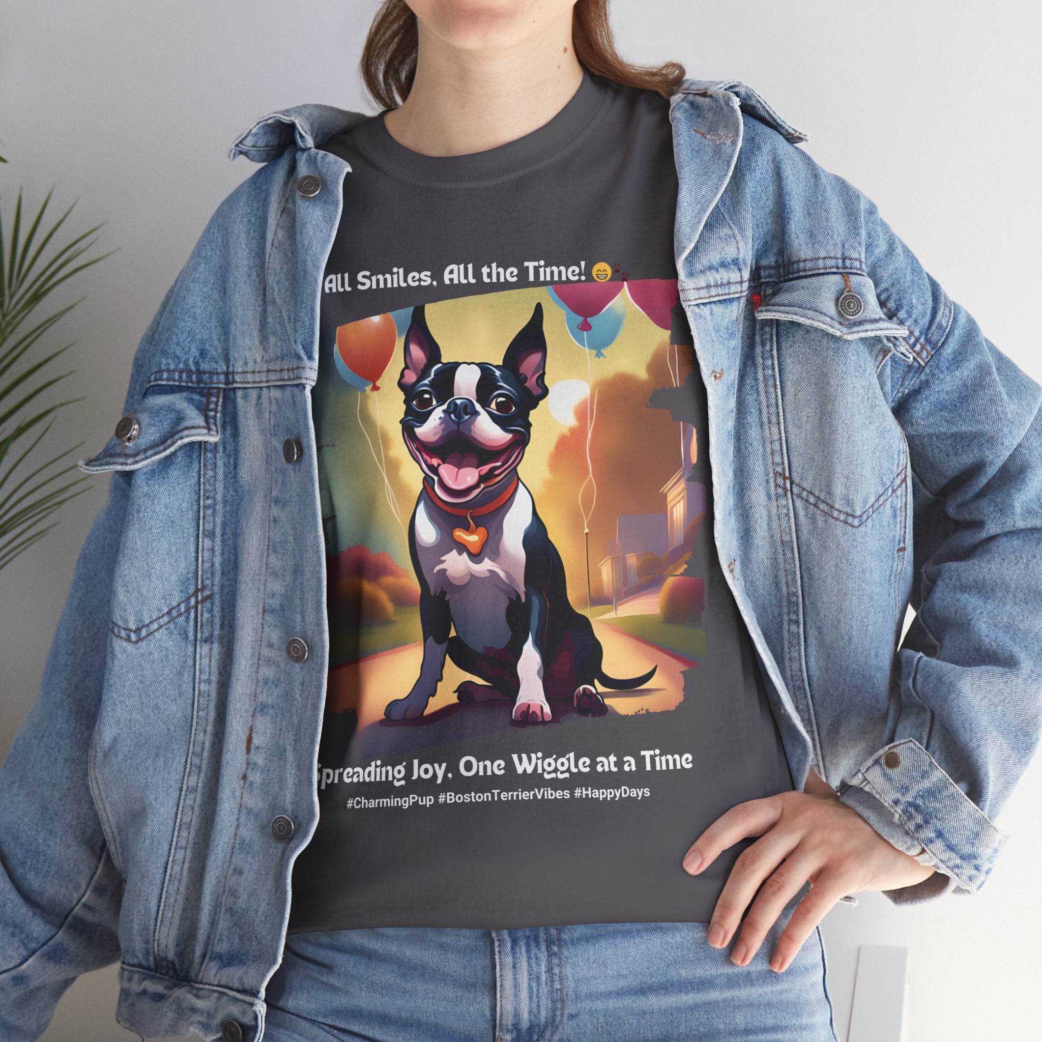 Unisex - Happy Days: Boston Terrier T-Shirt