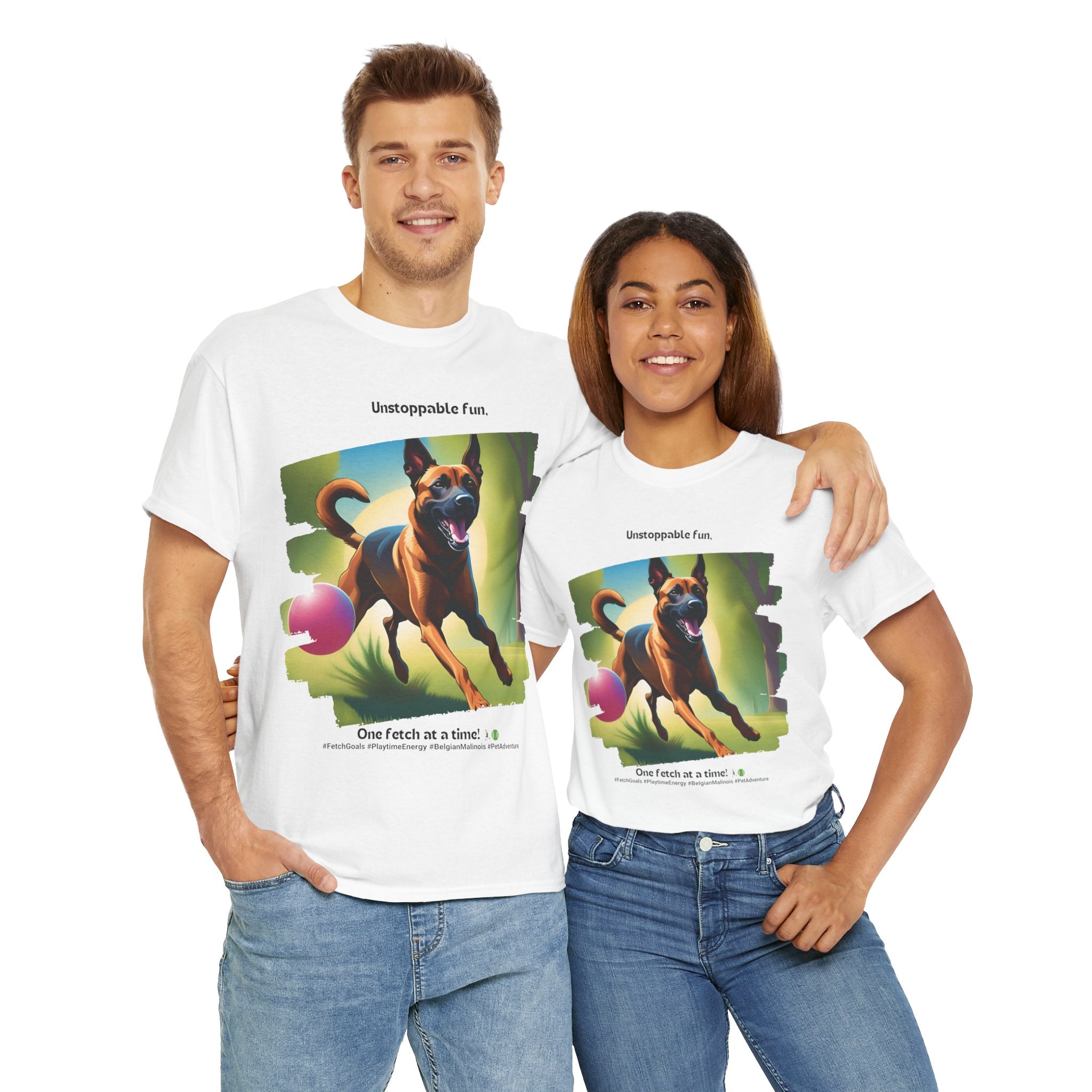 Unisex “Unstoppable Fun” Belgian Malinois T‑Shirt – Playful Protection Gift
