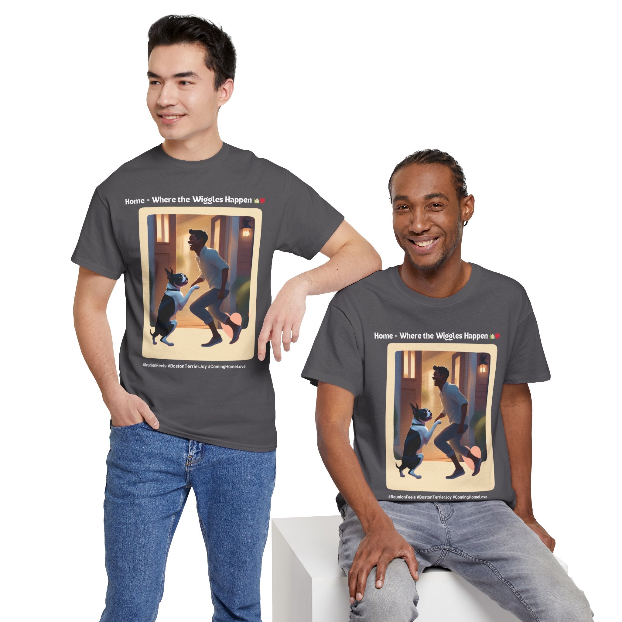 Men's - Boundless Joy: Boston Terrier Reunion T-Shirt