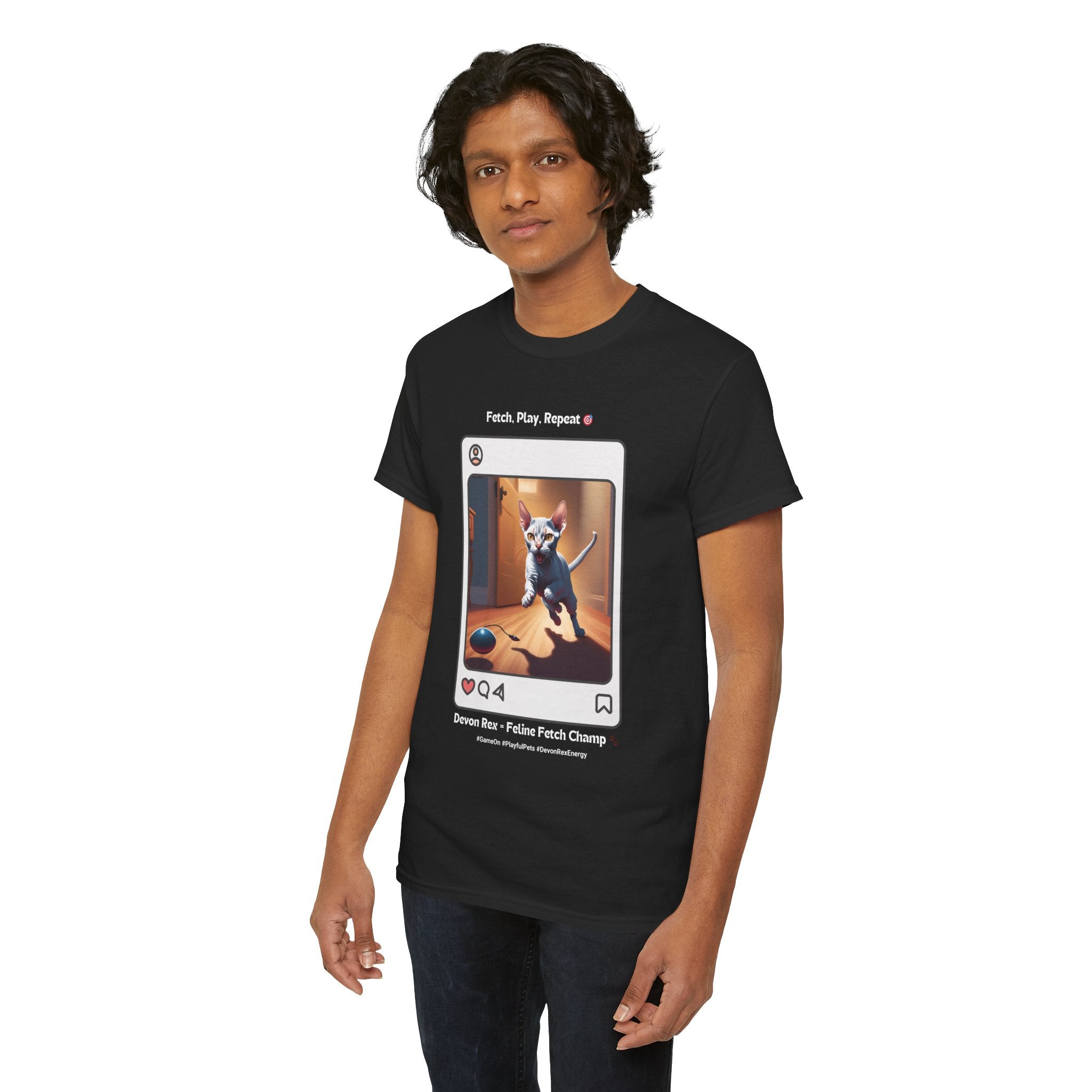 Unisex - Devon Rex: Feline Fetch Champ T-Shirt