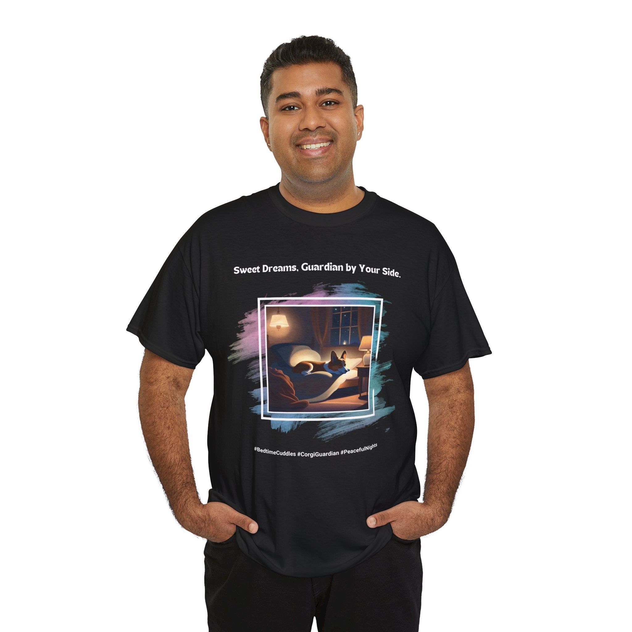 Unisex - Sweet Dreams, Guardian by Your Side: Corgi Love T-Shirt