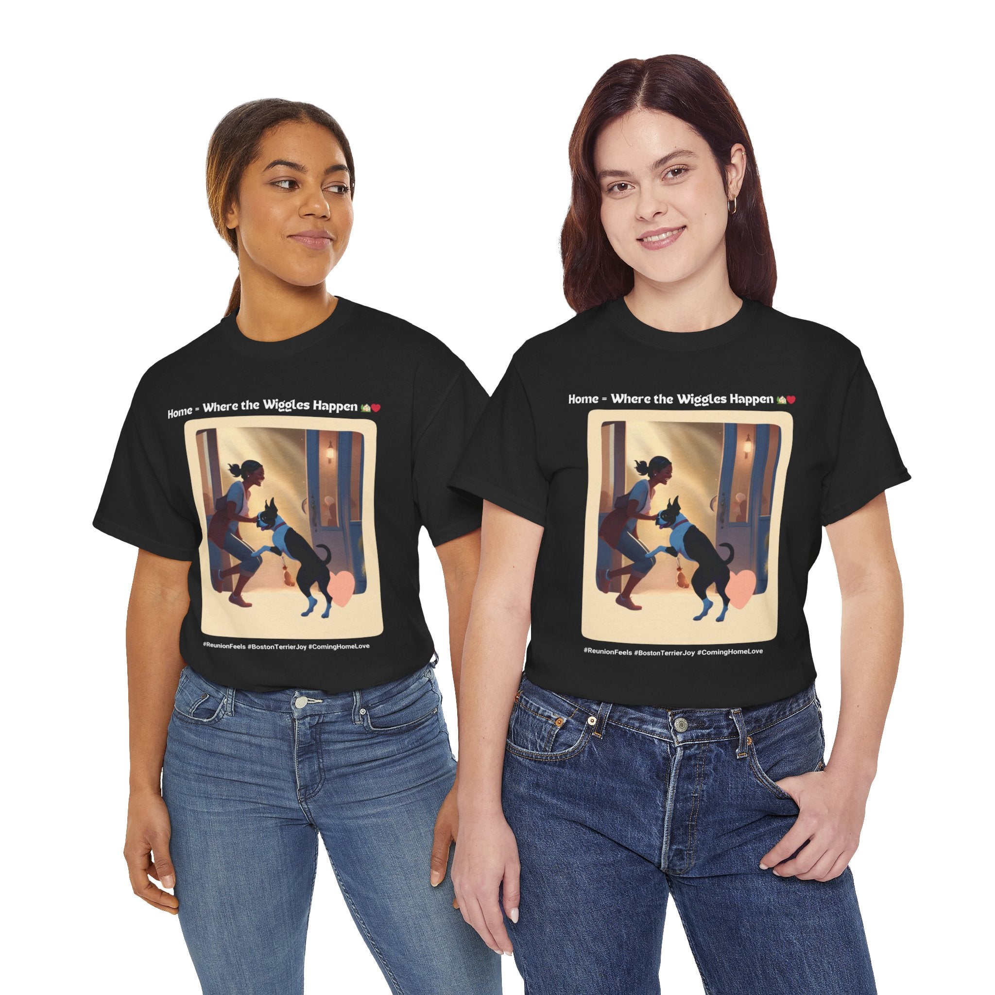 Women’s “Boundless Joy” Boston Terrier Reunion T‑Shirt – Joyful Reunion Mom Gift