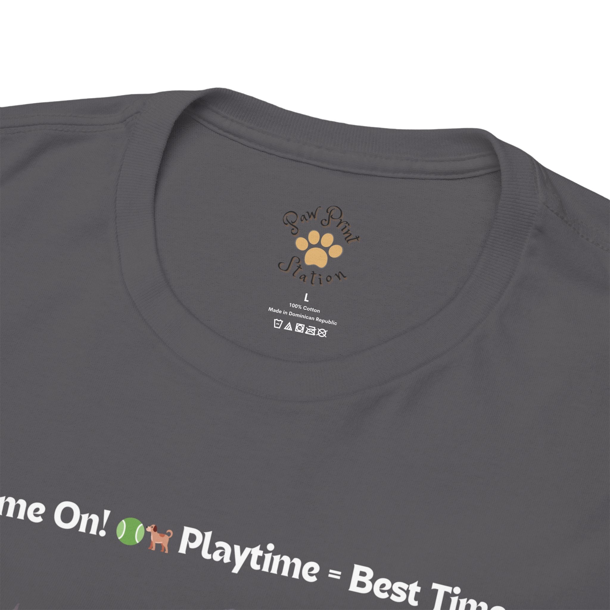Unisex - Playtime = Best Time: Boston Terrier T-Shirt