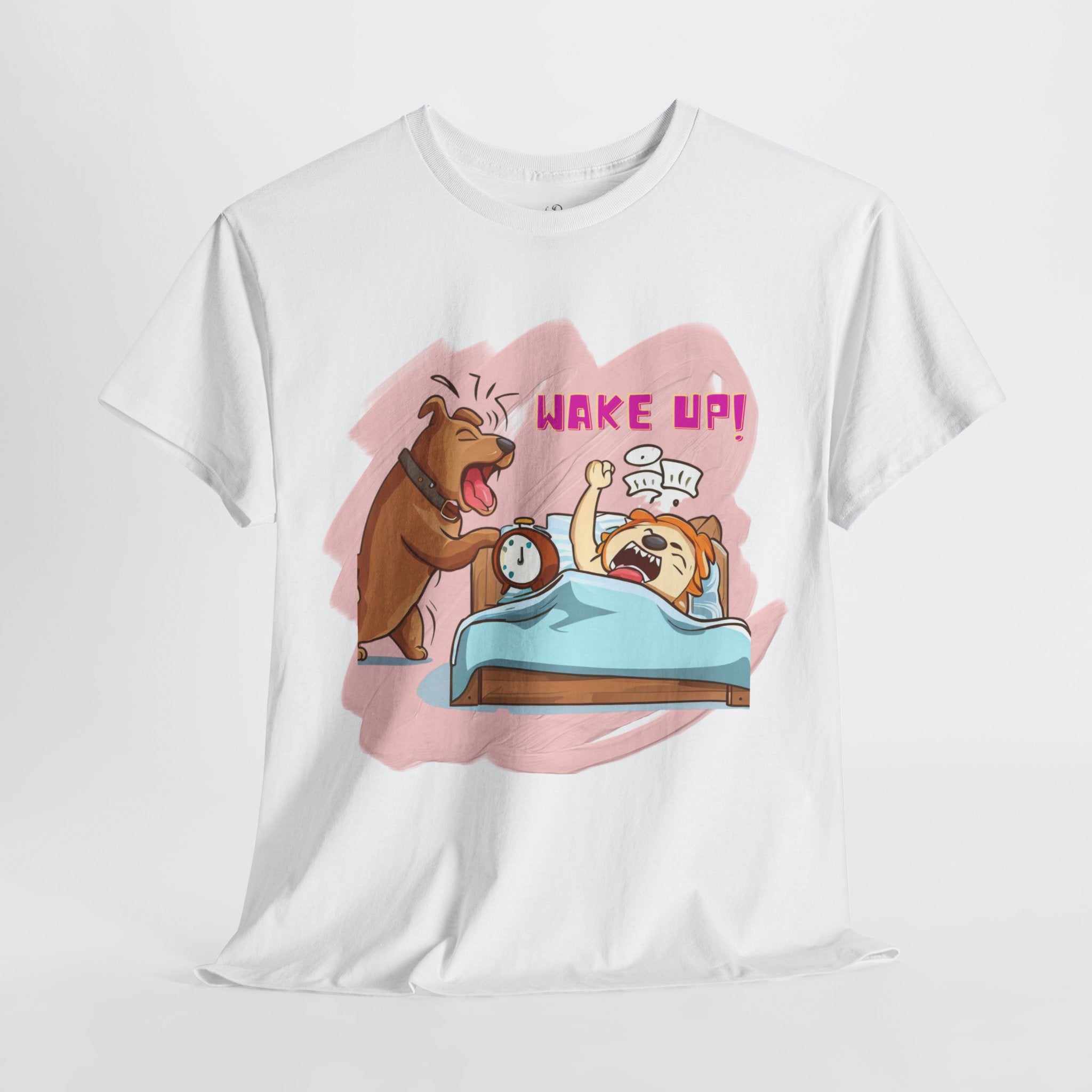 Unisex “Wake Up & Play” Dog T-Shirt – Morning Zoomies, Pup Lover Gift