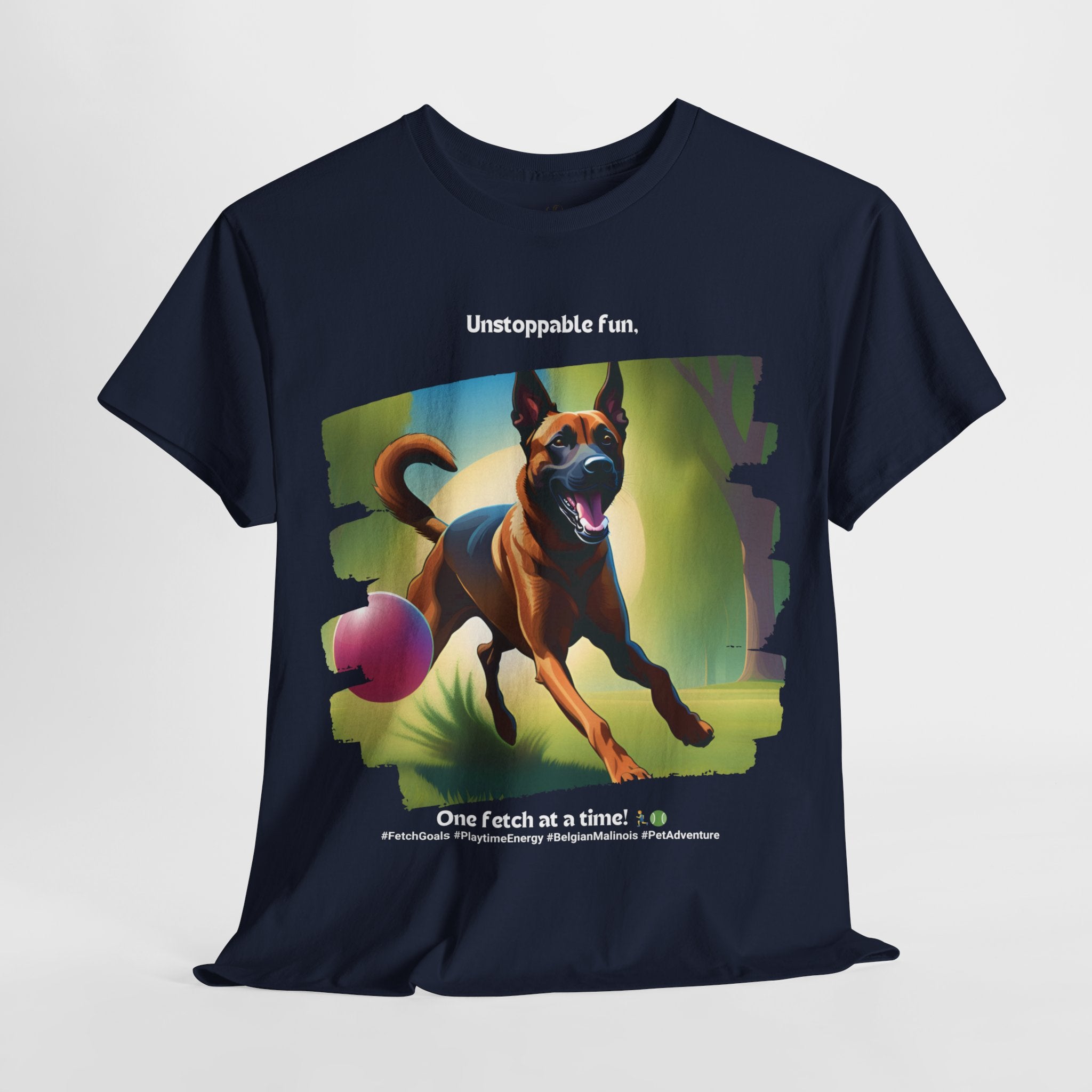 Unisex “Unstoppable Fun” Belgian Malinois T‑Shirt – Playful Protection Gift