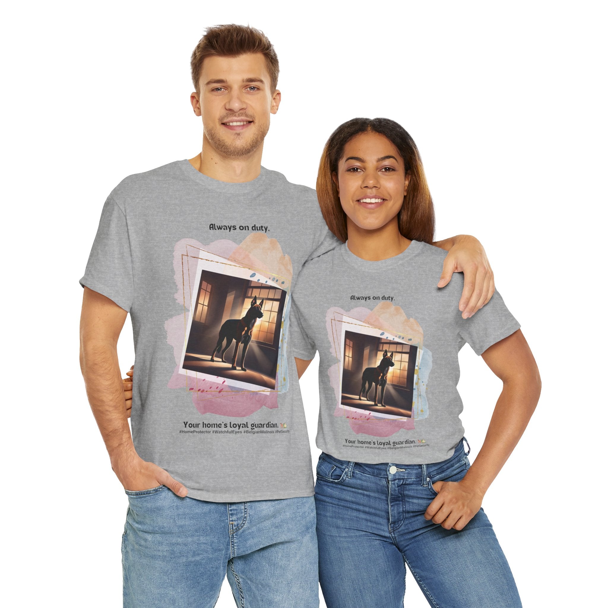 Unisex - Watchful Eyes: Belgian Malinois Security T-Shirt