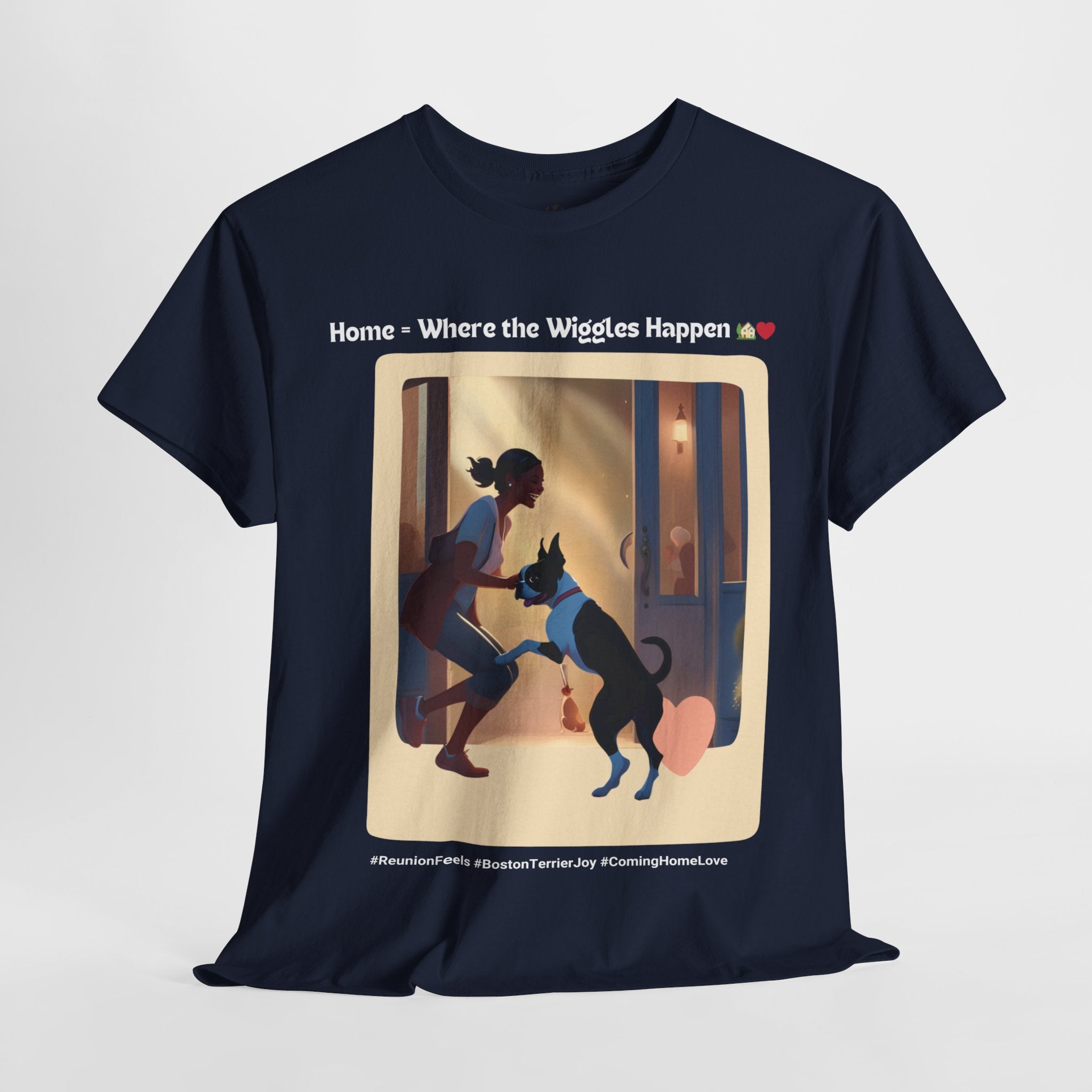 Women’s “Boundless Joy” Boston Terrier Reunion T‑Shirt – Joyful Reunion Mom Gift