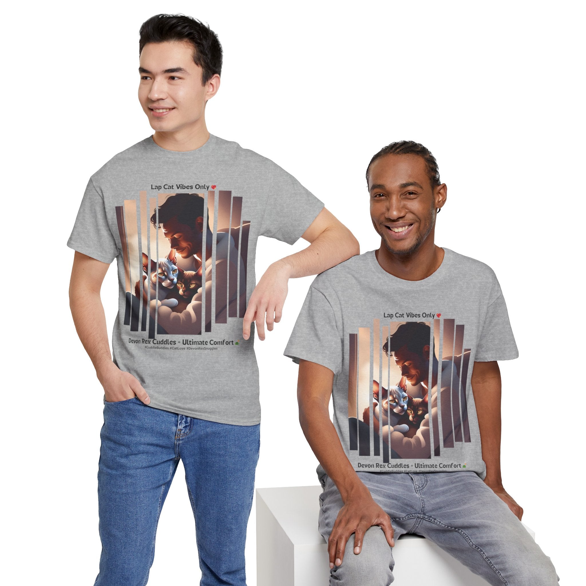 Men's - Devon Rex: The Ultimate Lap Cat T-Shirt