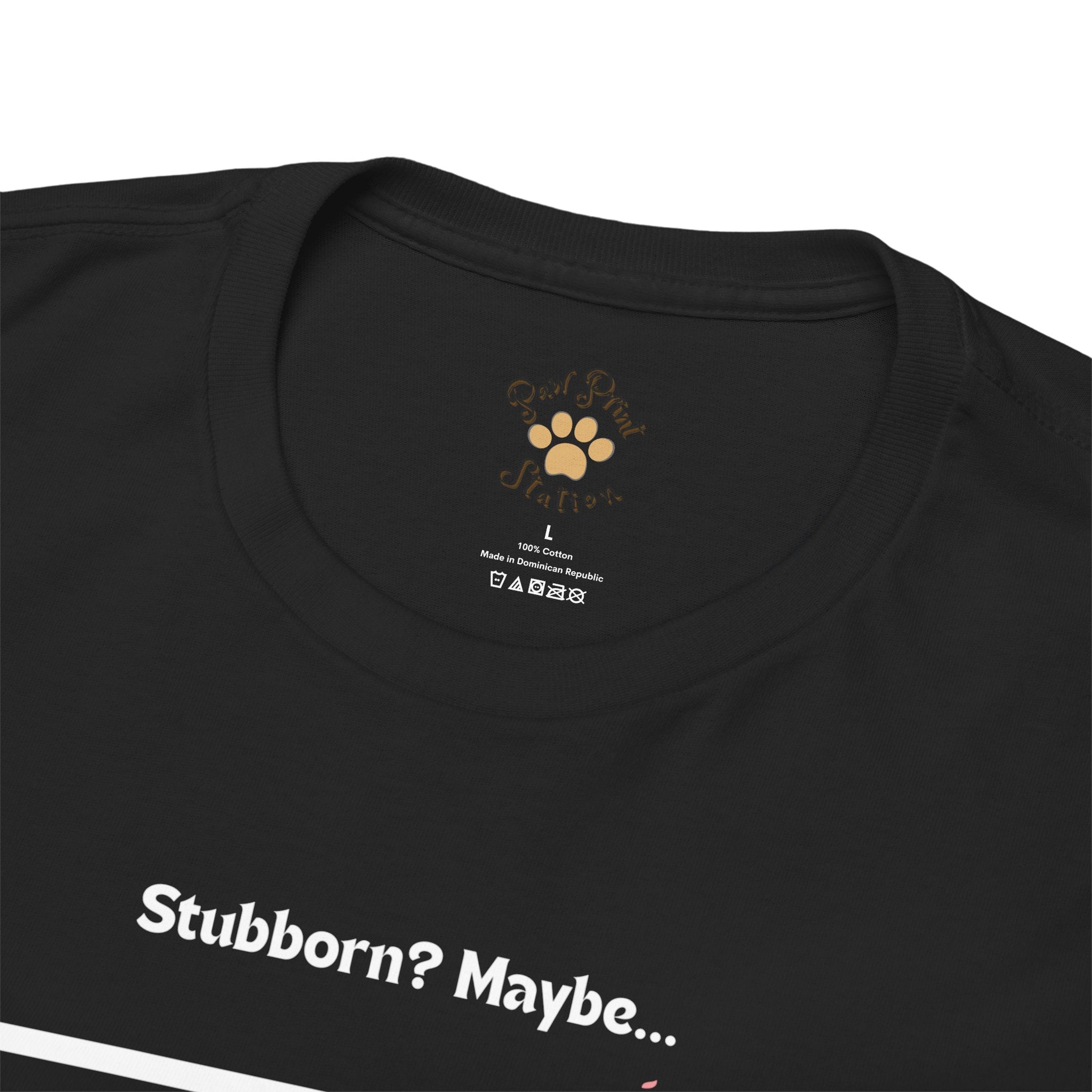 Men’s “Stubborn? Maybe… But Cute Enough” Dachshund T-Shirt – Wiener Dog Charm, Dog Dad Gift
