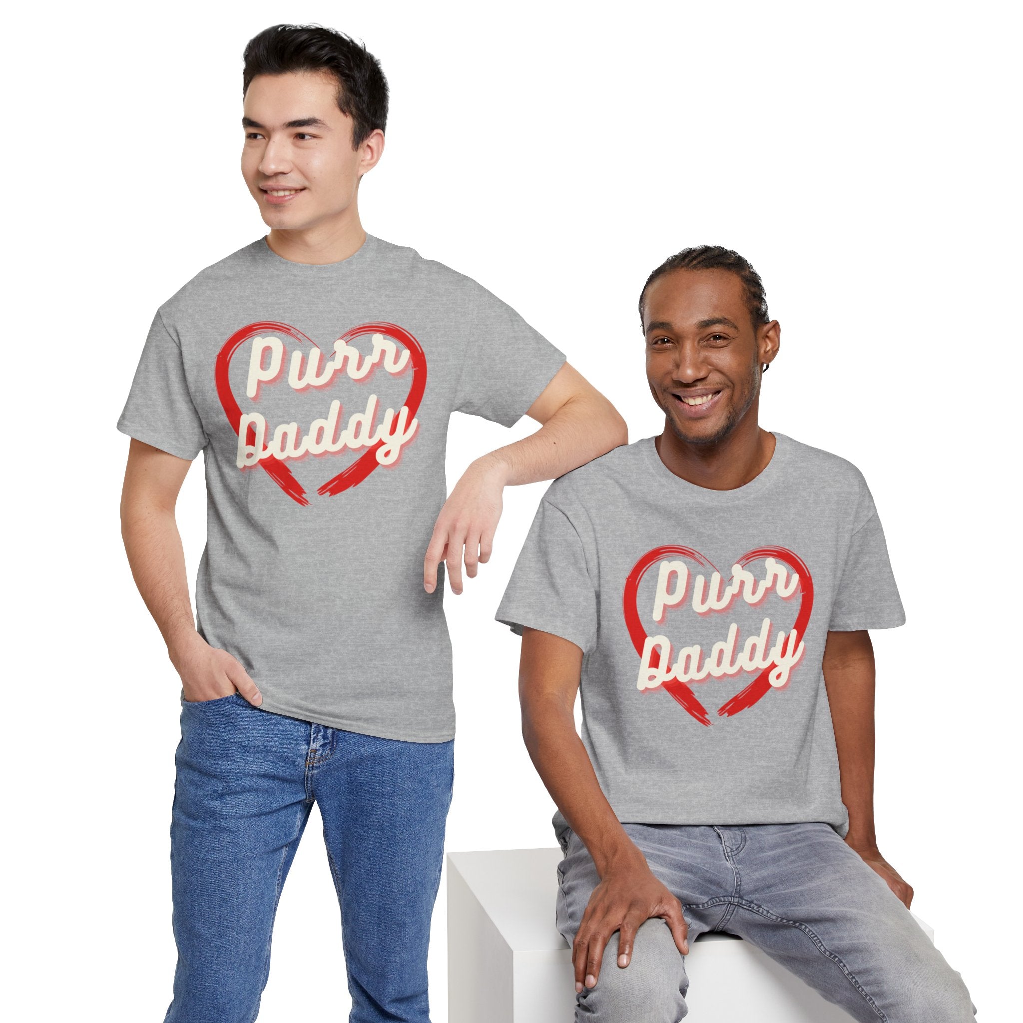Men’s “Purr Daddy Pride” T-Shirt – Cat Dad Love, Feline Lover Gift