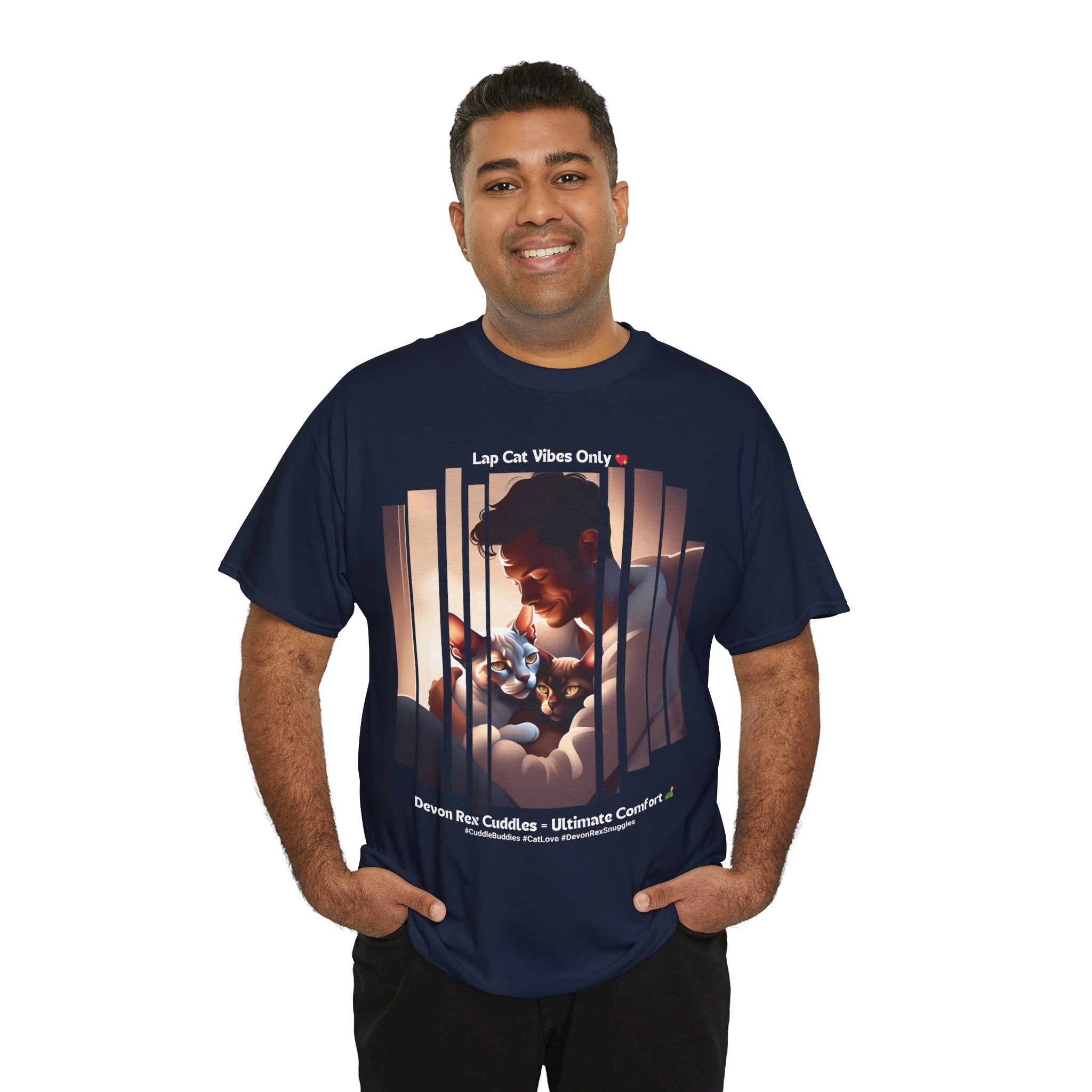 Men's - Devon Rex: The Ultimate Lap Cat T-Shirt